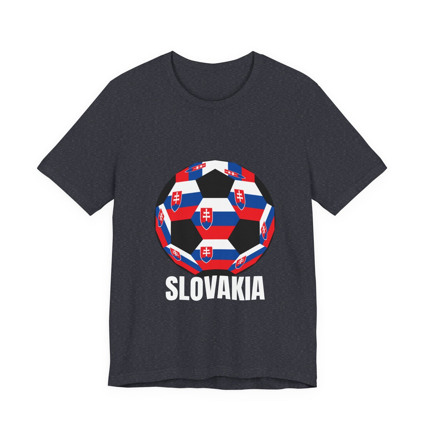 Slovakia Fan Specialty Soccer Ball Design T Shirt