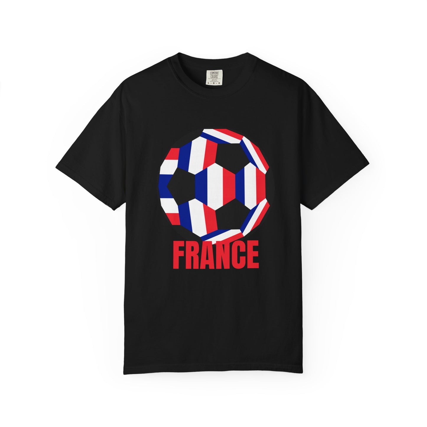 France Fan Specialty Soccer Ball Design T Shirt