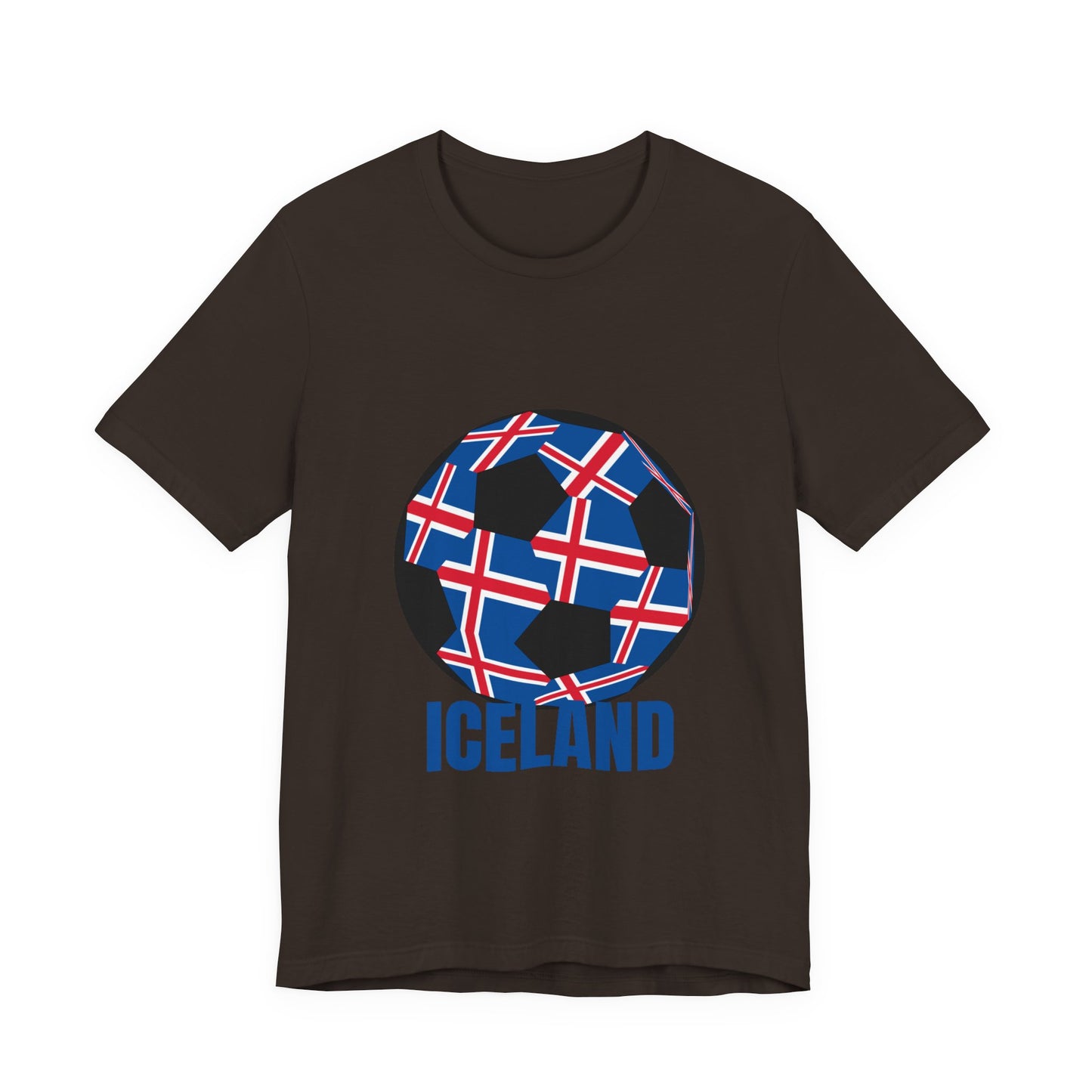 Iceland Fan Specialty Soccer Ball Design T Shirt