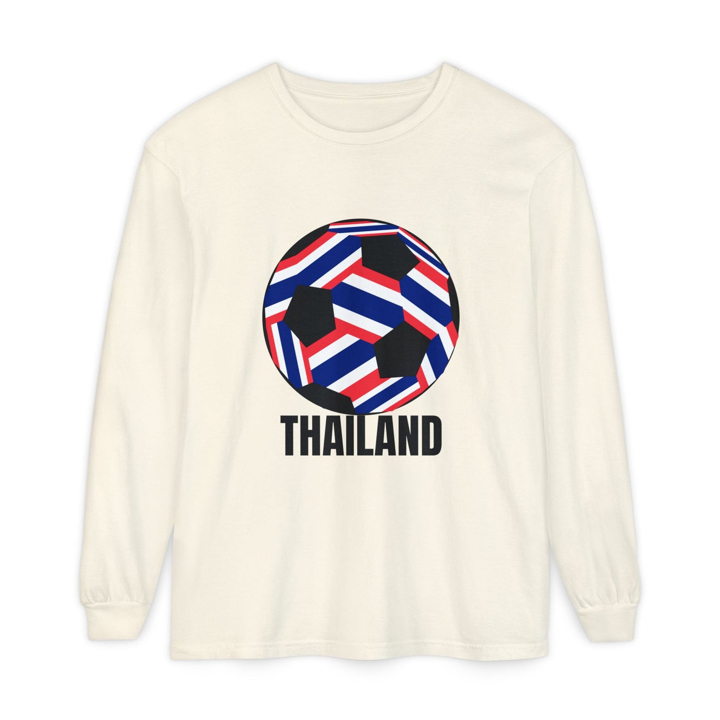 Thailand Fan Specialty Soccer Ball Design  Long Sleeve T-Shirt