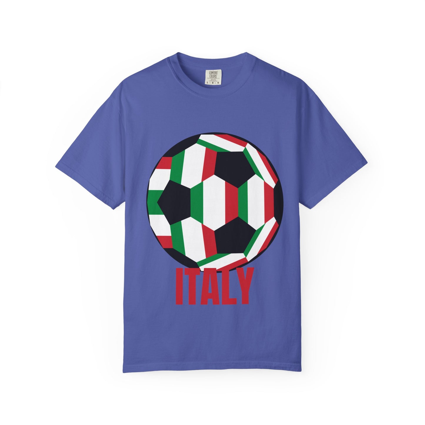 Italy Fan Specialty Soccer Ball Design T Shirt