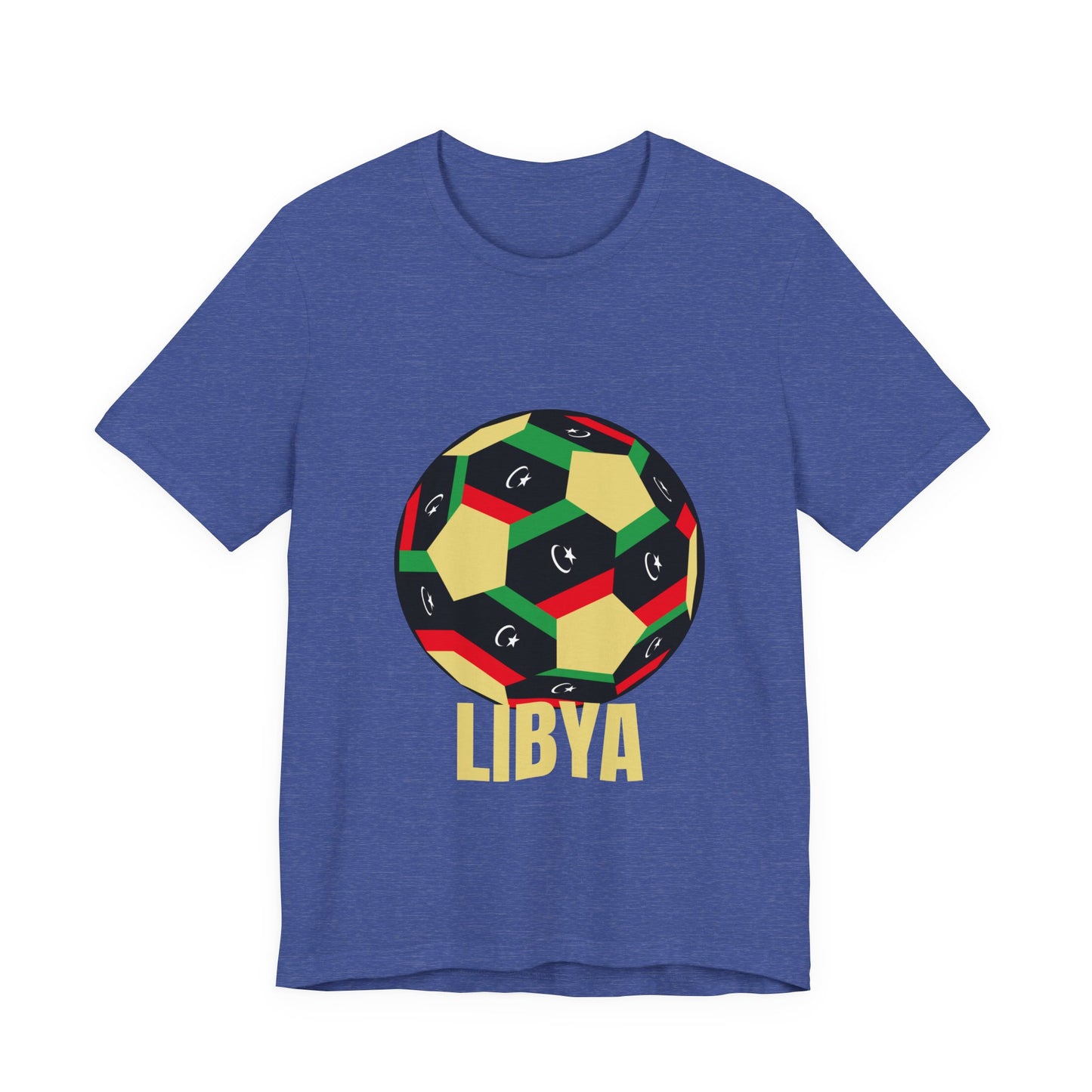 Libya Fan Specialty Soccer Ball Design T Shirt