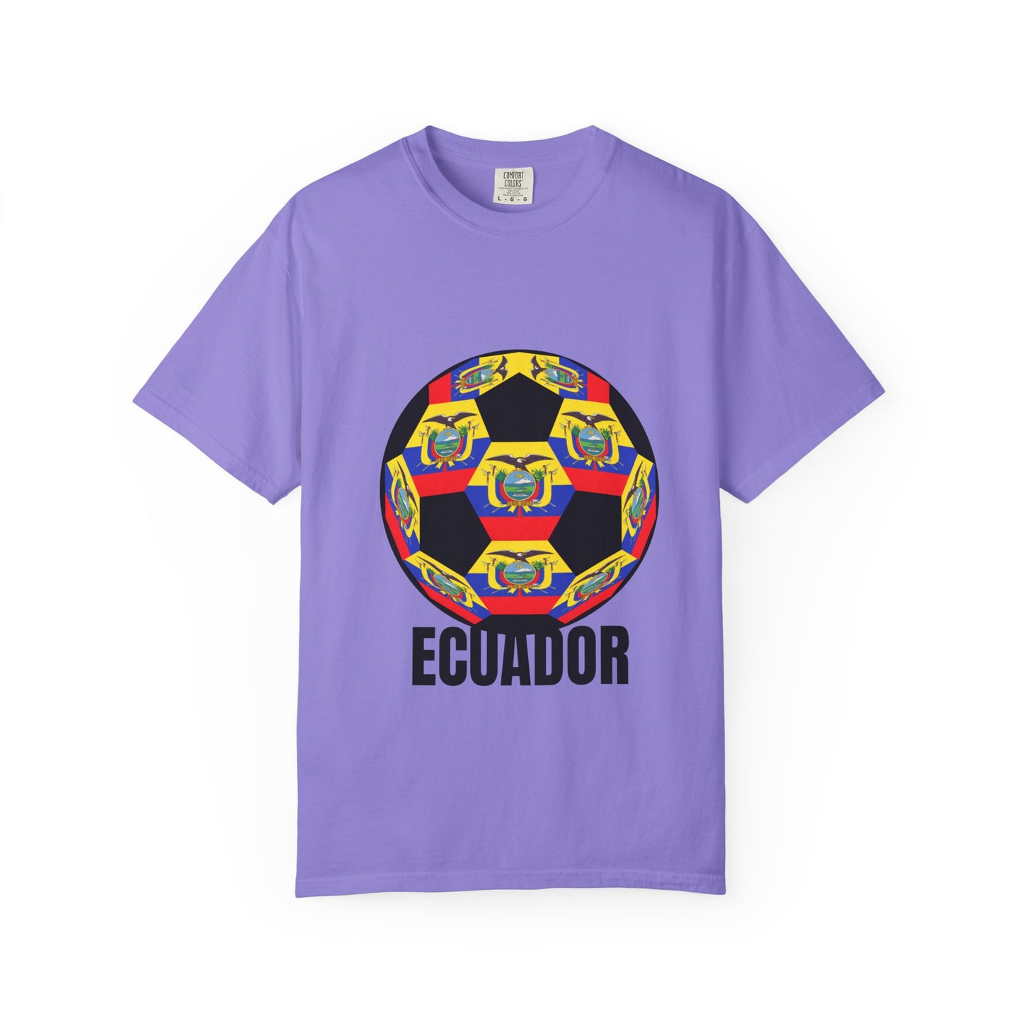Ecuador Fan Specialty Soccer Ball Design T Shirt