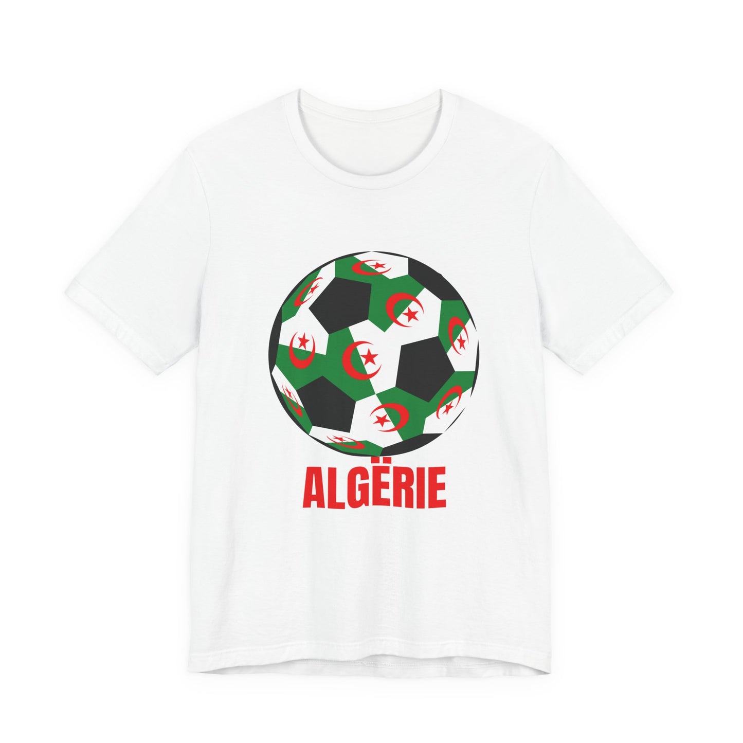 ALGËRIE Fan Specialty Soccer Ball Design T Shirt