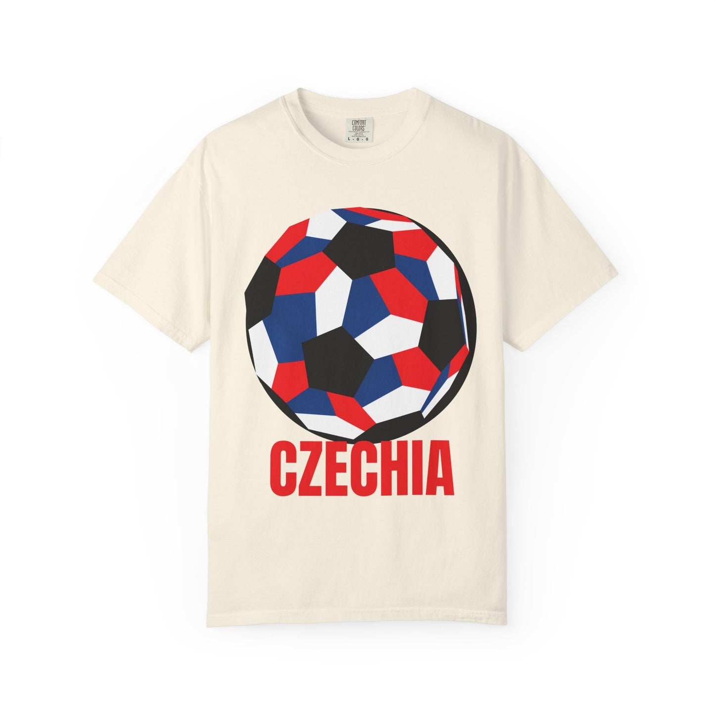 Czechia Fan Specialty Soccer Ball Design T Shirt