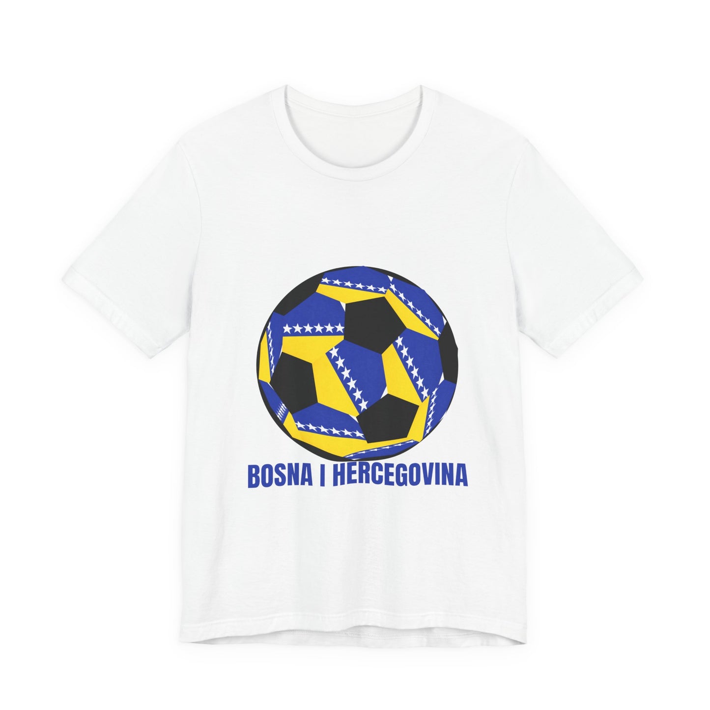 Bosnia Herzegovina Fan Specialty Soccer Ball Design T Shirt