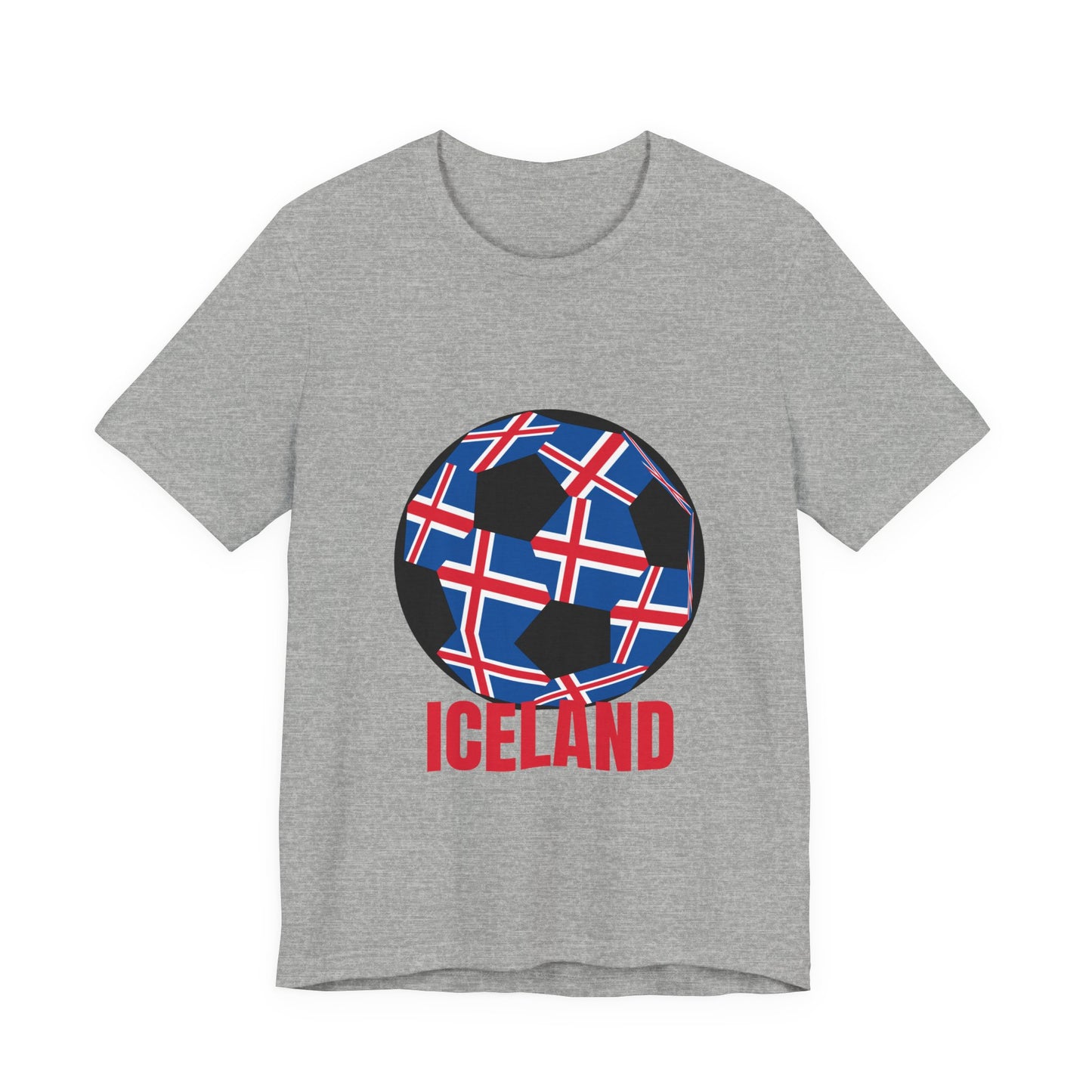 Iceland Fan Specialty Soccer Ball Design T Shirt