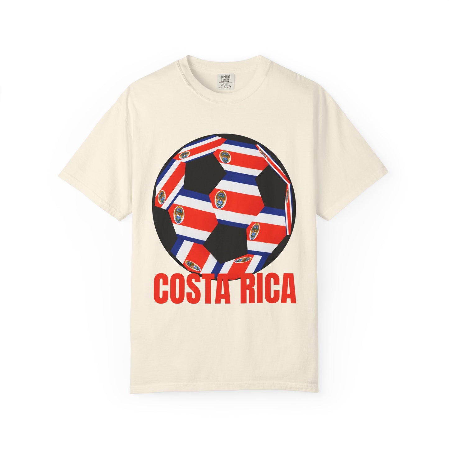 Costa Rica Fan Specialty Soccer Ball Design T Shirt