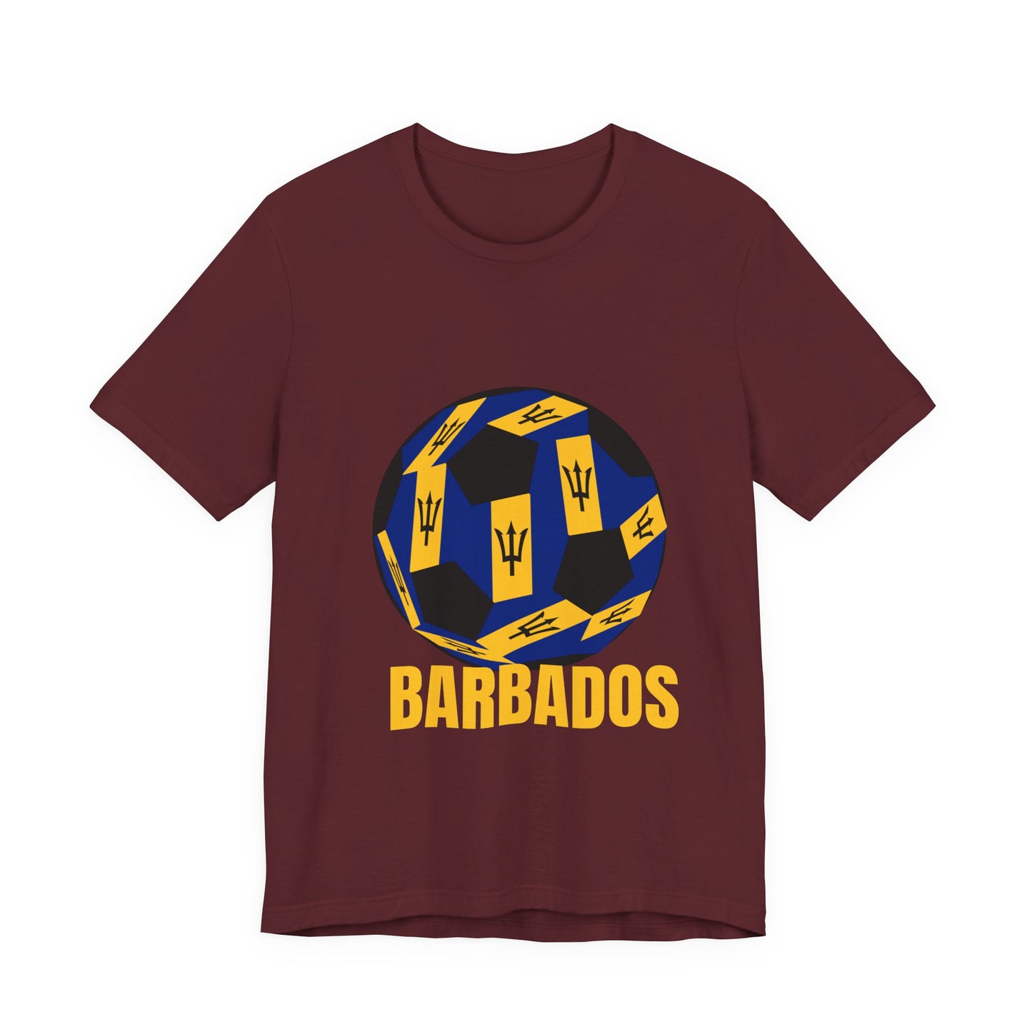 Barbados Fan Specialty Soccer Ball Design T Shirt