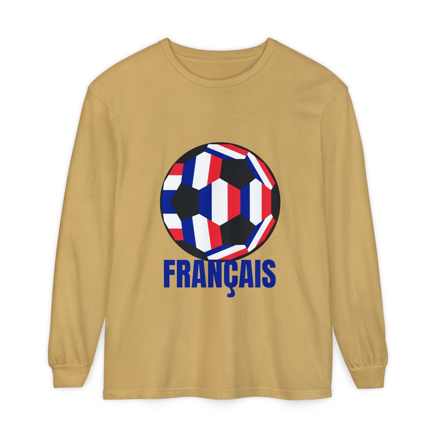 Français Soccer Ball Long Sleeve Tee