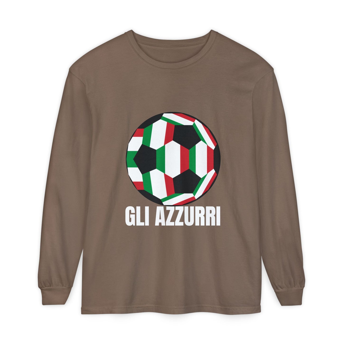 Gli Azzurri Fan Specialty Soccer Long Sleeve T-Shirt