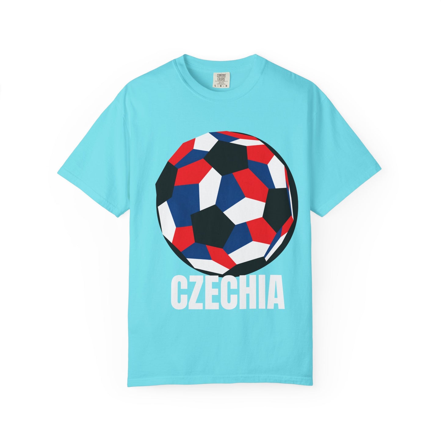 Czechia Fan Specialty Soccer Ball Design T Shirt