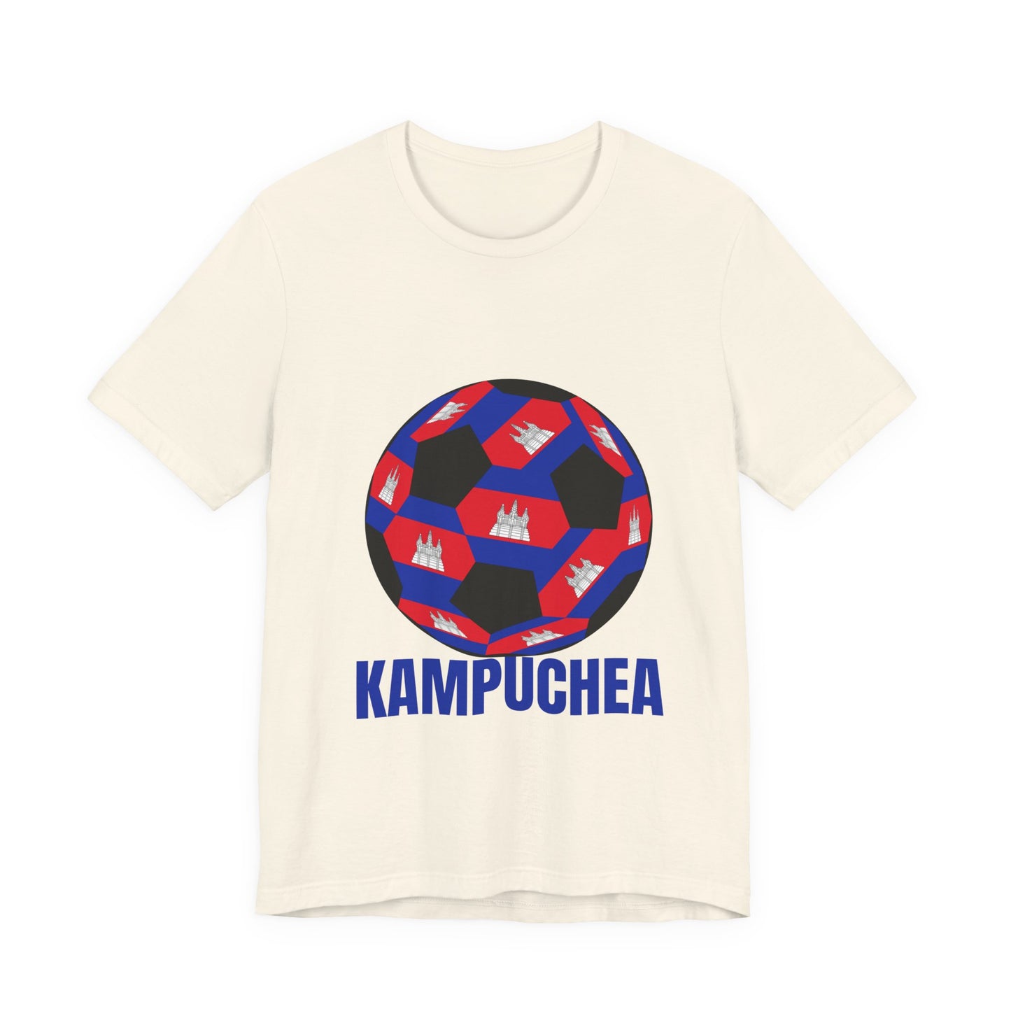 Kampuchea Fan Specialty Soccer Ball Design T Shirt