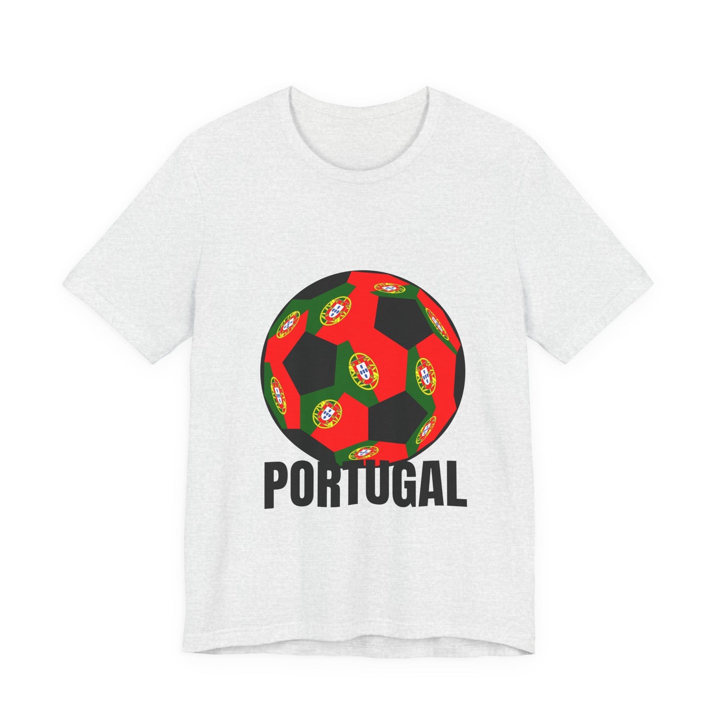 Portugal Fan Specialty Soccer Ball Design T Shirt