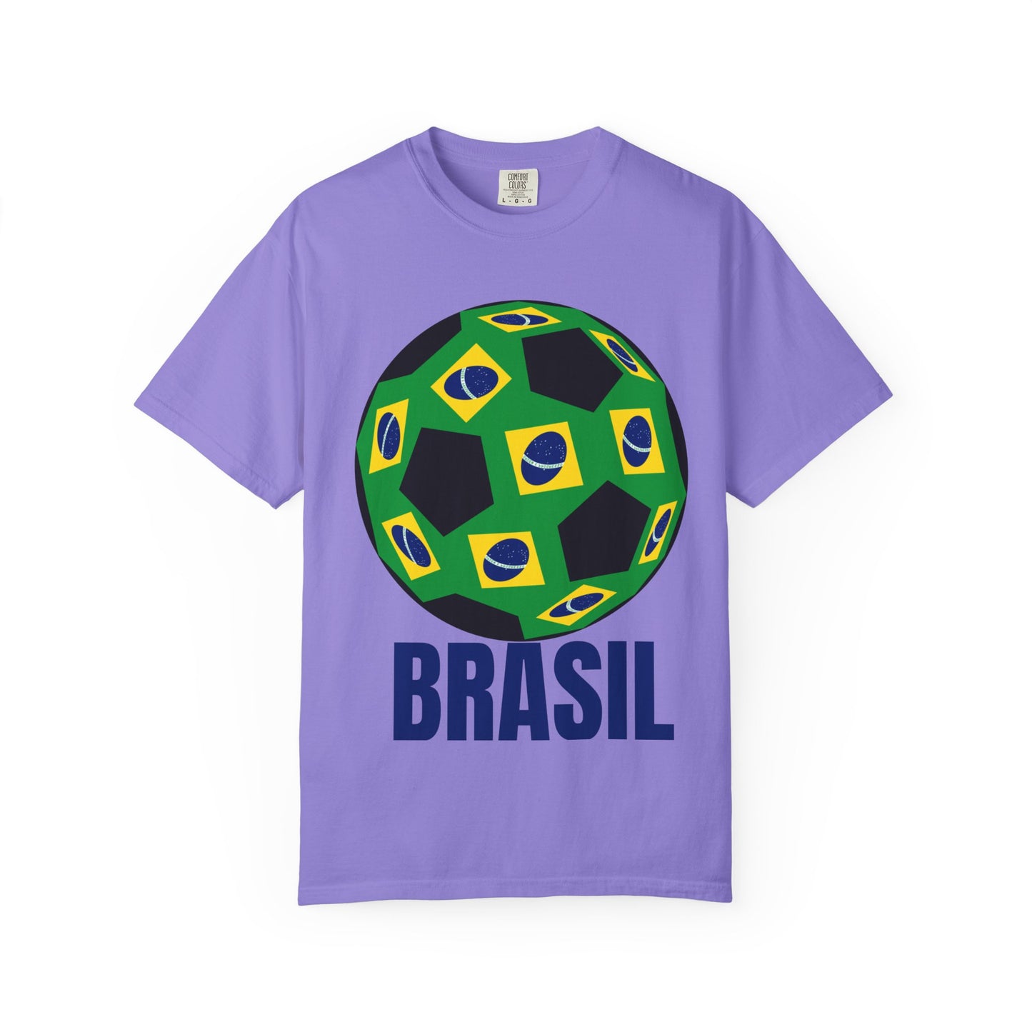 Brasil Fan Specialty Soccer Ball Design T Shirt