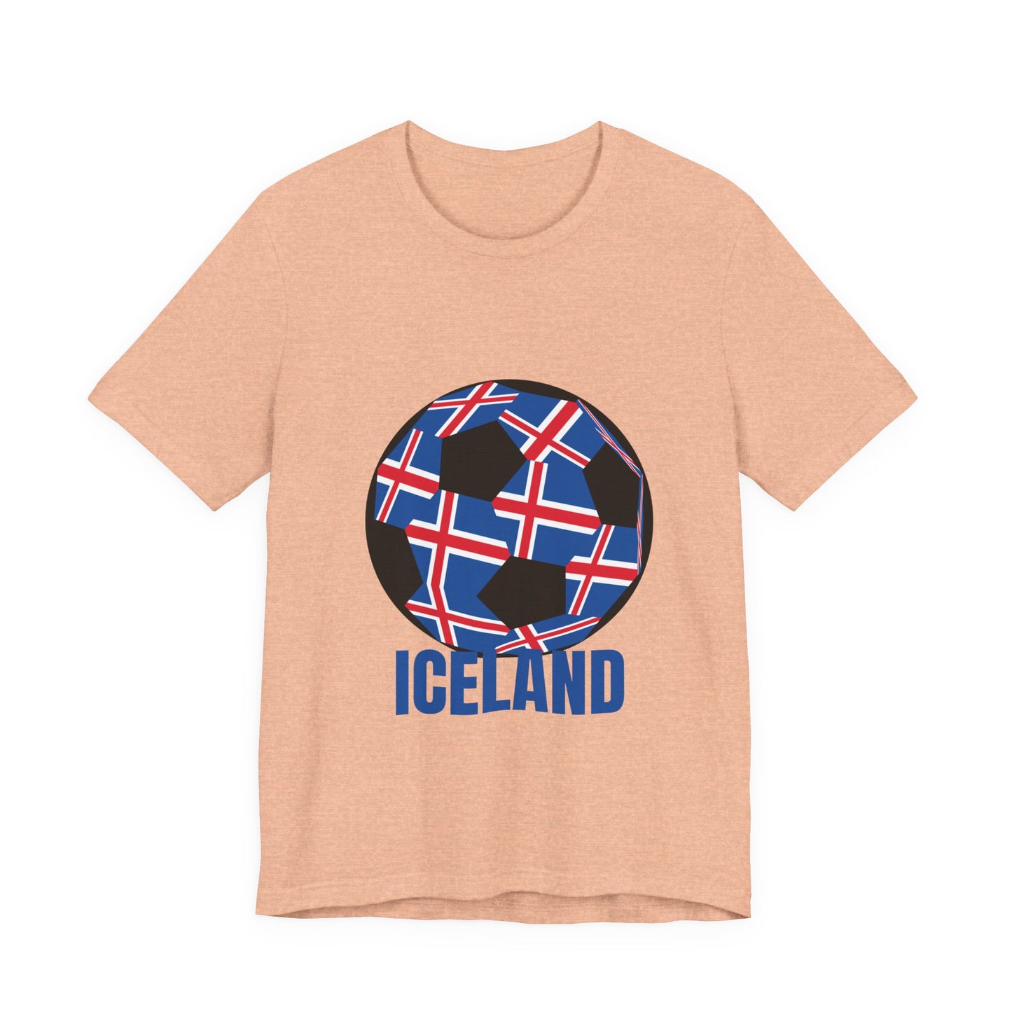 Iceland Fan Specialty Soccer Ball Design T Shirt