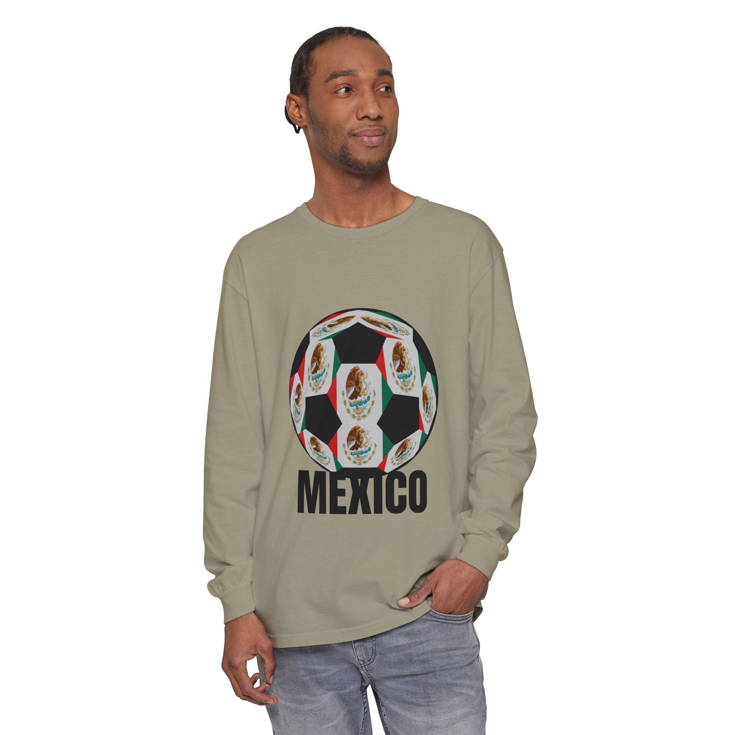 Fan Specialty Soccer Ball Design  Long Sleeve T-Shirt