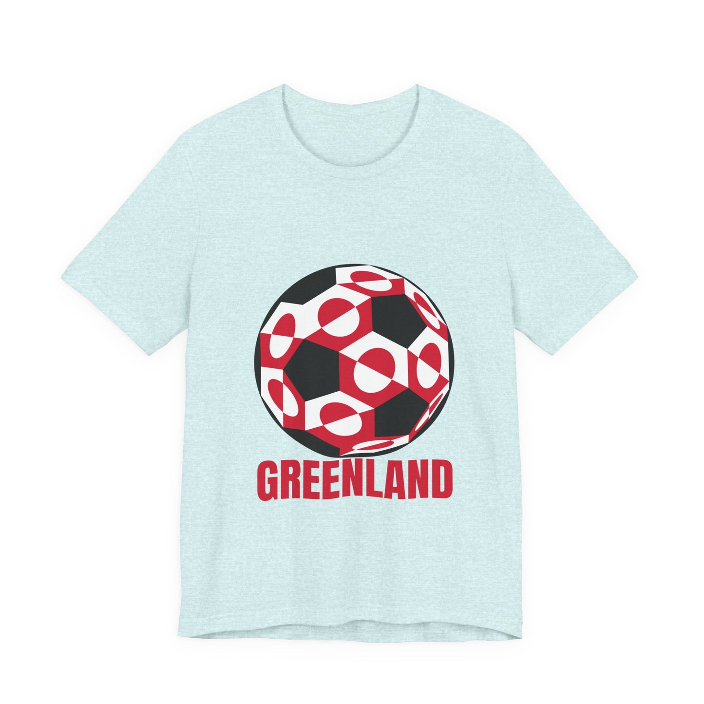 Greenland Fan Specialty Soccer Ball Design T Shirt