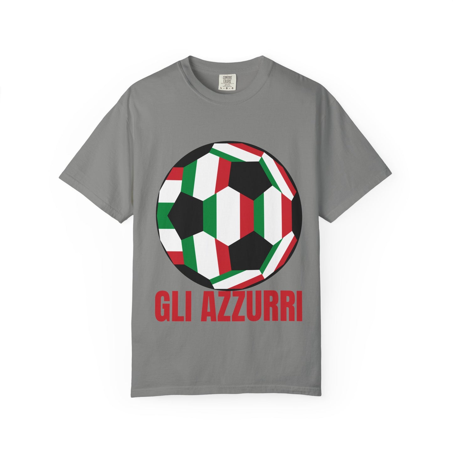 Gli Azzurri Fan Specialty Soccer Ball Design T Shirt