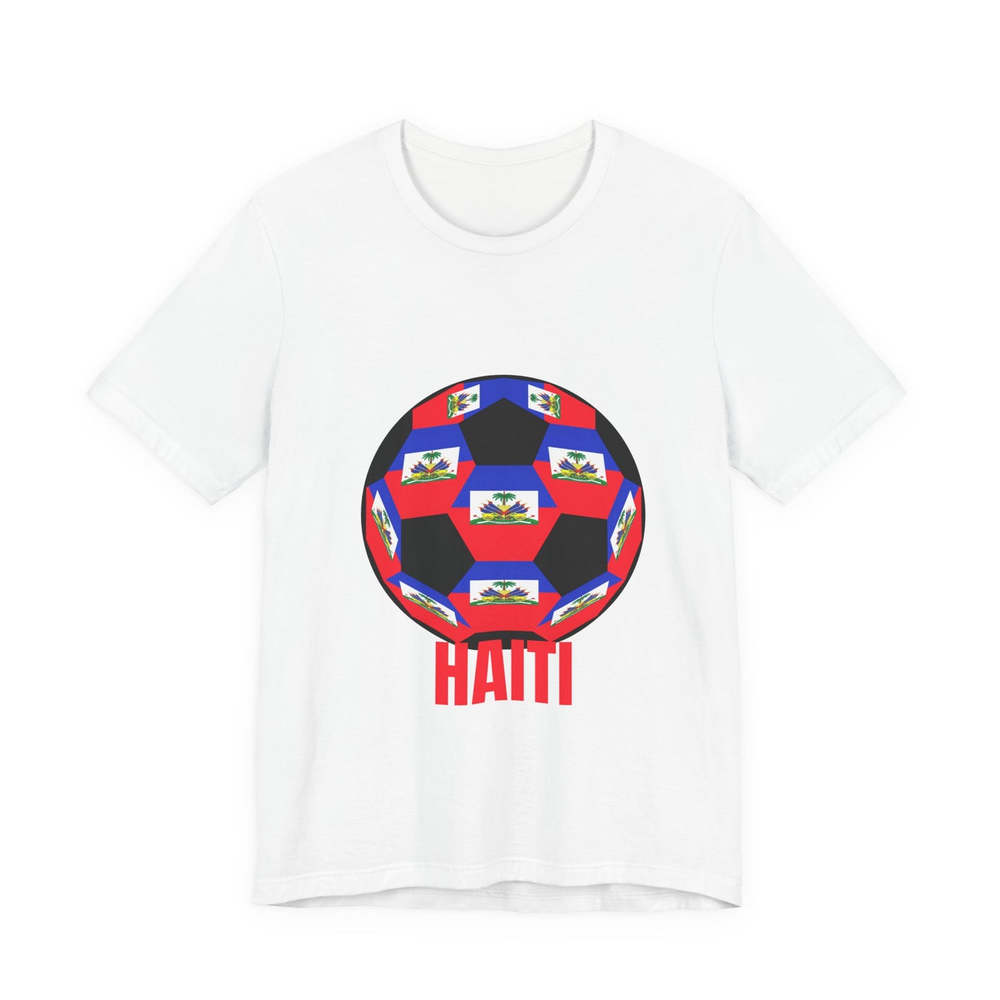 Haiti Fan Specialty Soccer Ball Design T Shirt