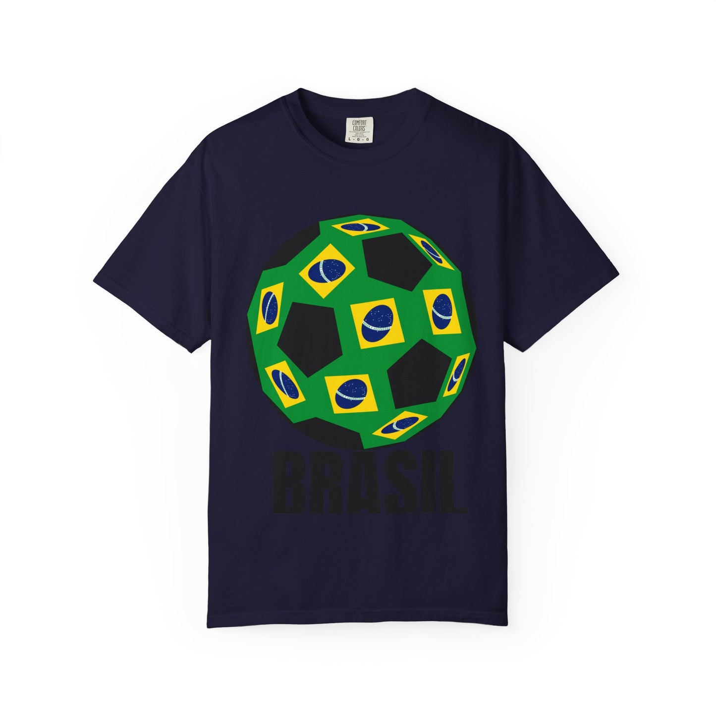 Brasil Fan Specialty Soccer Ball Design T Shirt