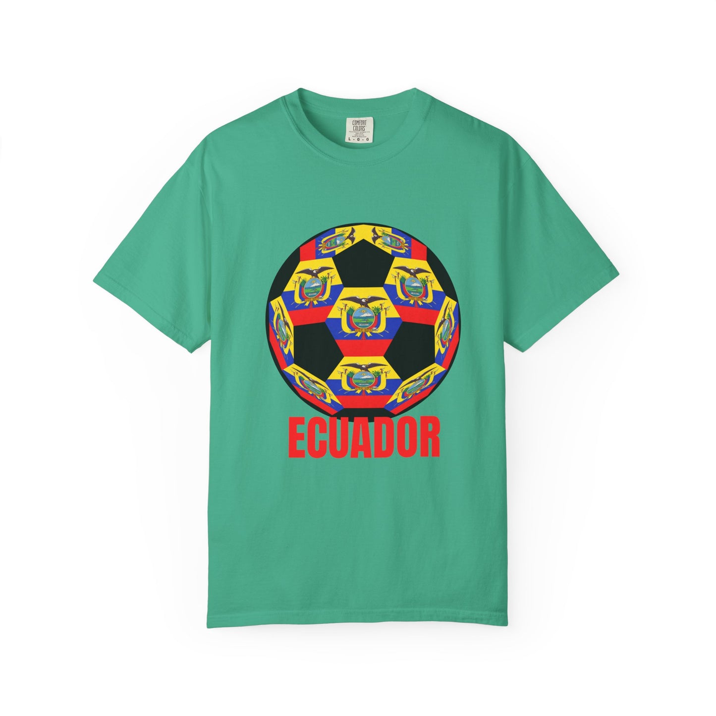Ecuador Fan Specialty Soccer Ball Design T Shirt