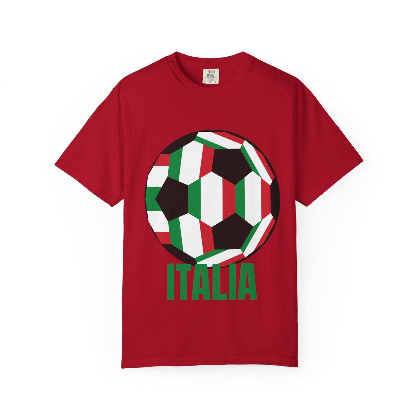 Italia Fan Specialty Soccer Ball Design T Shirt