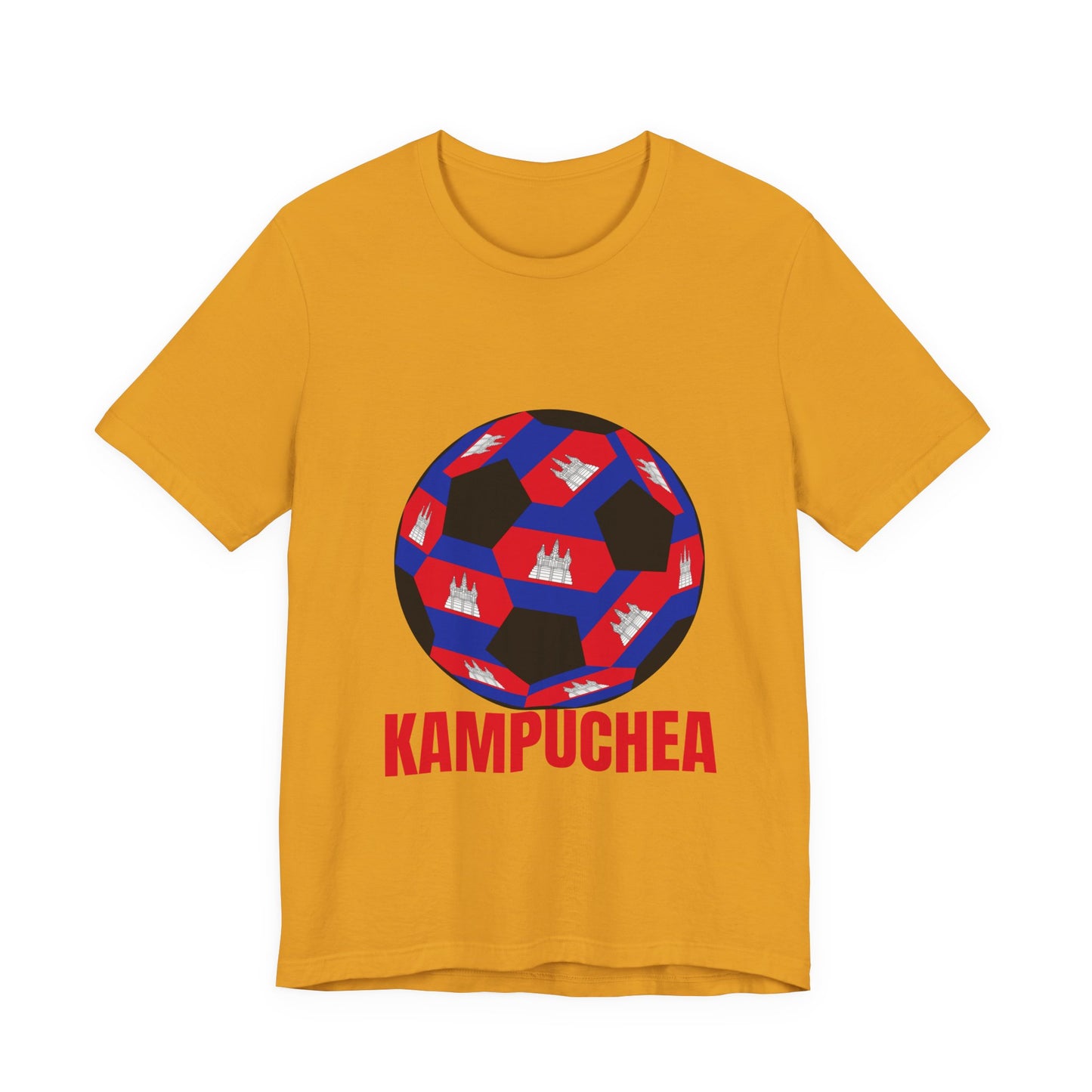 Kampuchea Fan Specialty Soccer Ball Design T Shirt