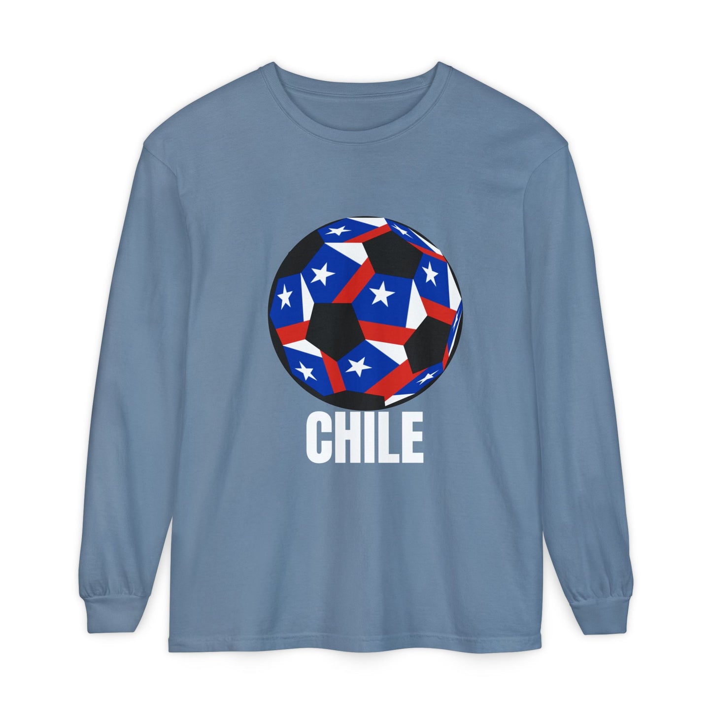 Chile Fan Specialty Soccer Ball Long Sleeve Shirt