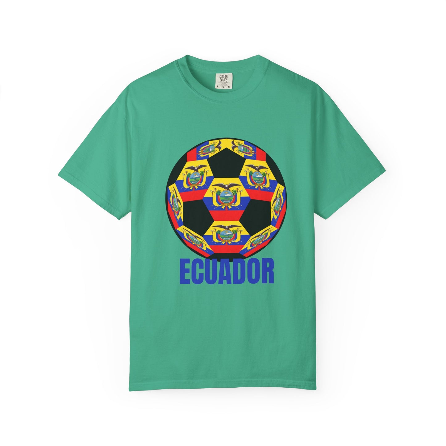 Ecuador Fan Specialty Soccer Ball Design T Shirt