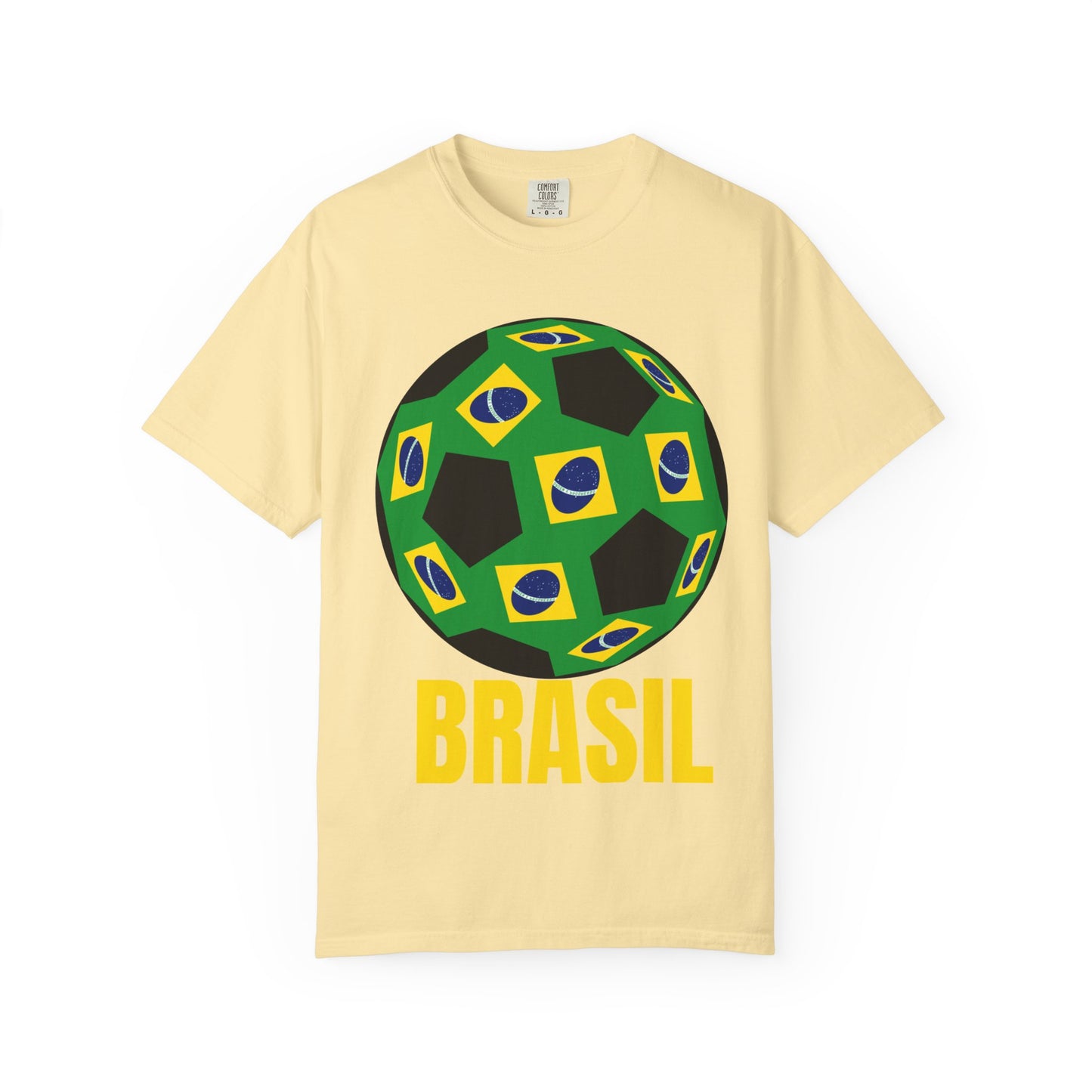 Brasil Fan Specialty Soccer Ball Design T Shirt