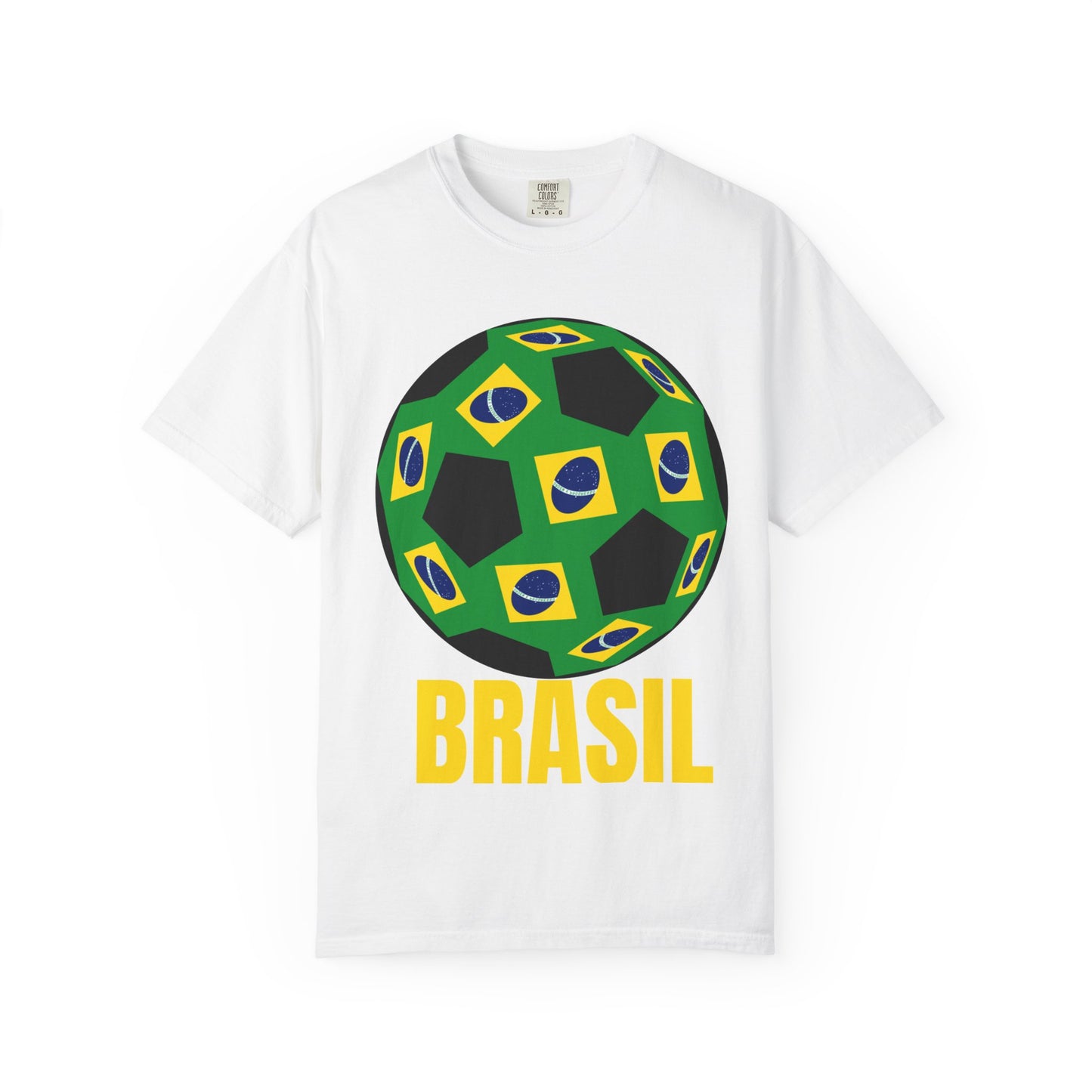 Brasil Fan Specialty Soccer Ball Design T Shirt