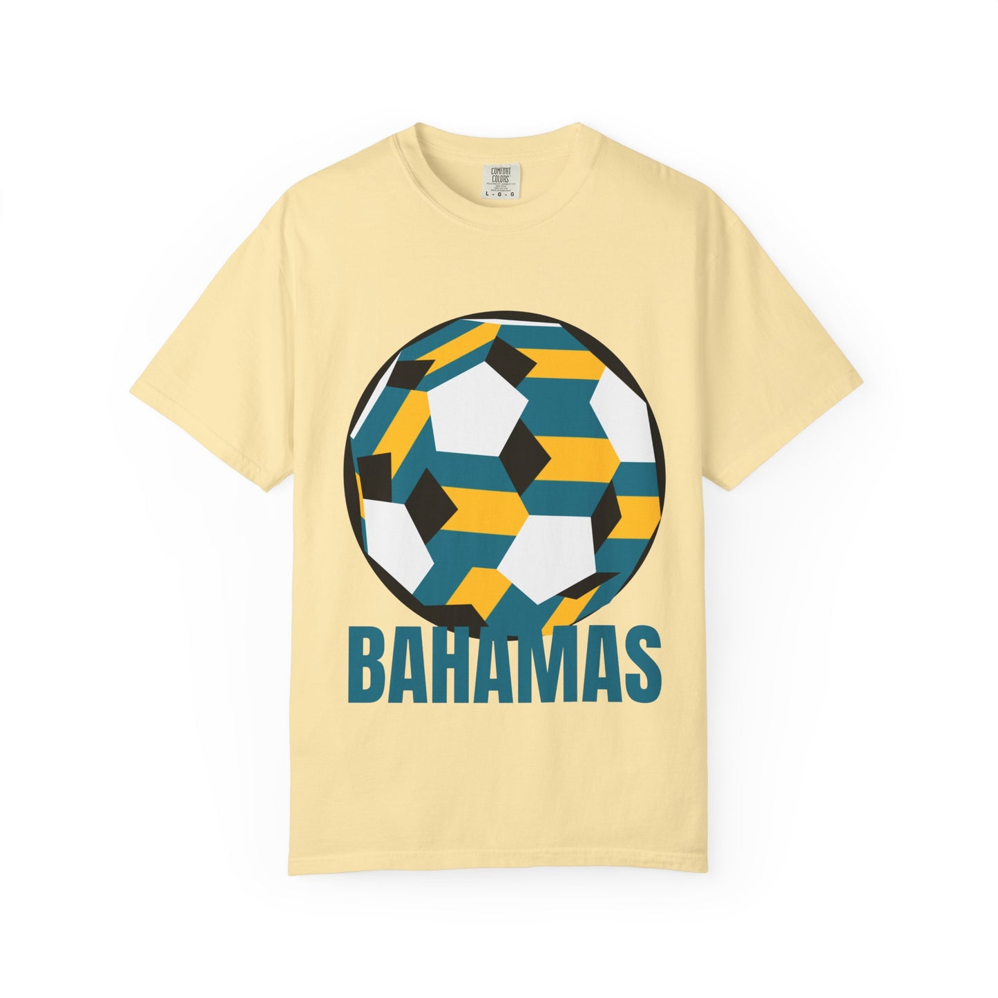 Bahamas Fan Specialty Soccer Ball Design T Shirt