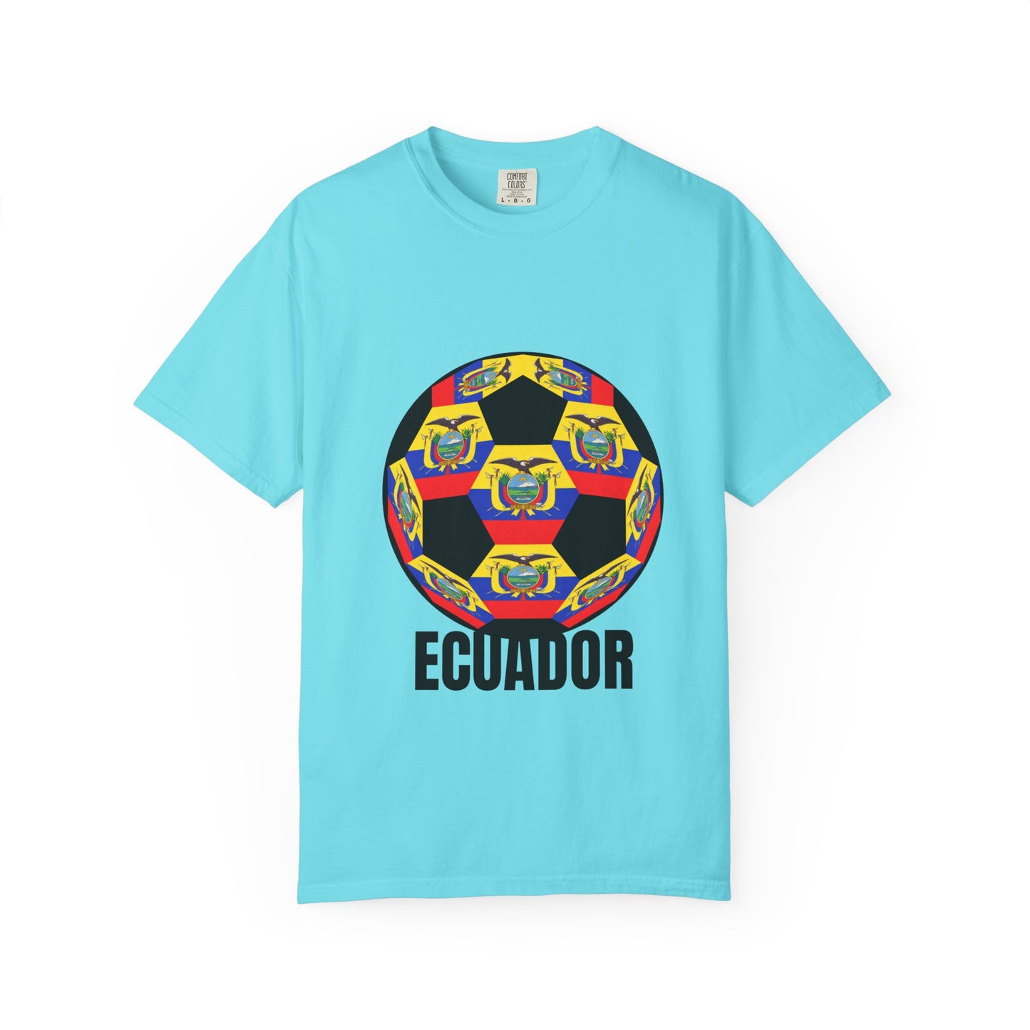 Ecuador Fan Specialty Soccer Ball Design T Shirt