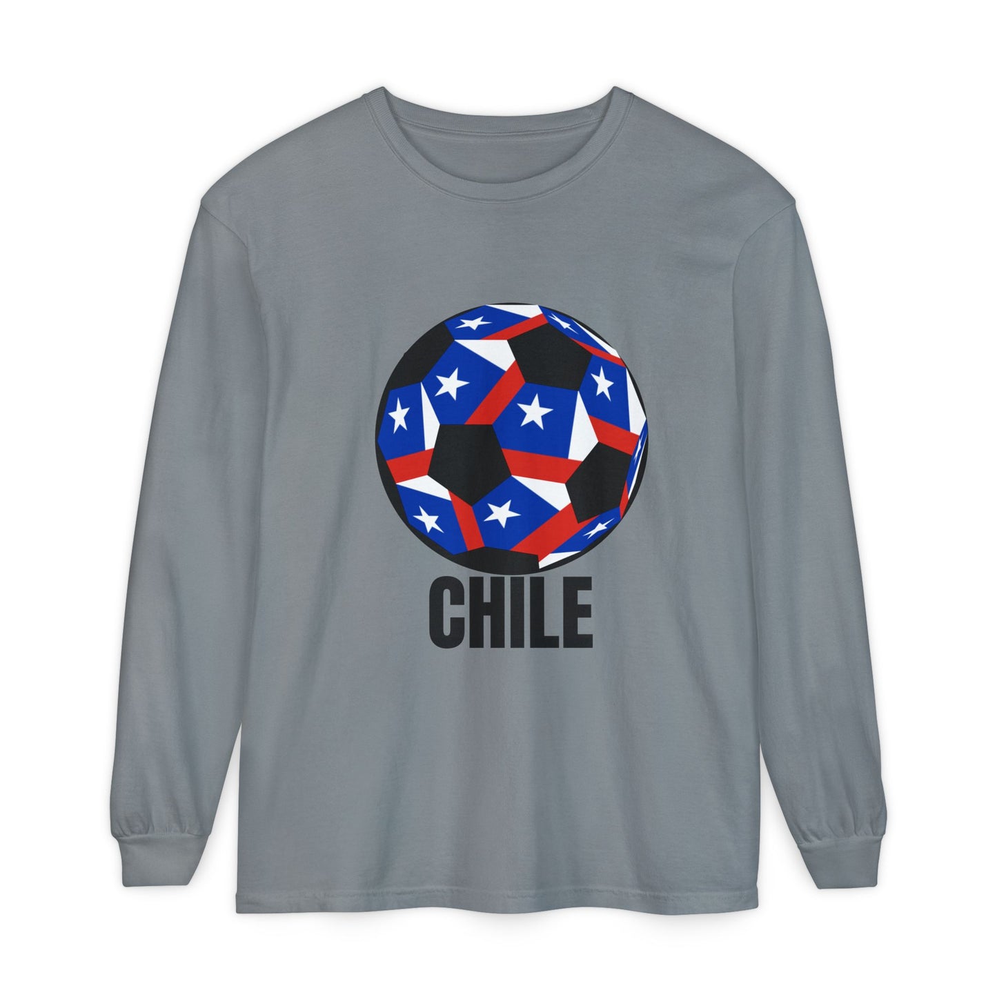 Chile Fan Specialty Soccer Ball Design Long Sleeve