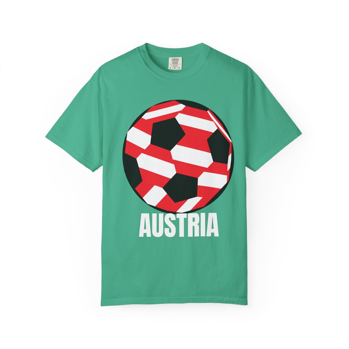 Austria Fan Specialty Soccer Ball Design T-SHirt