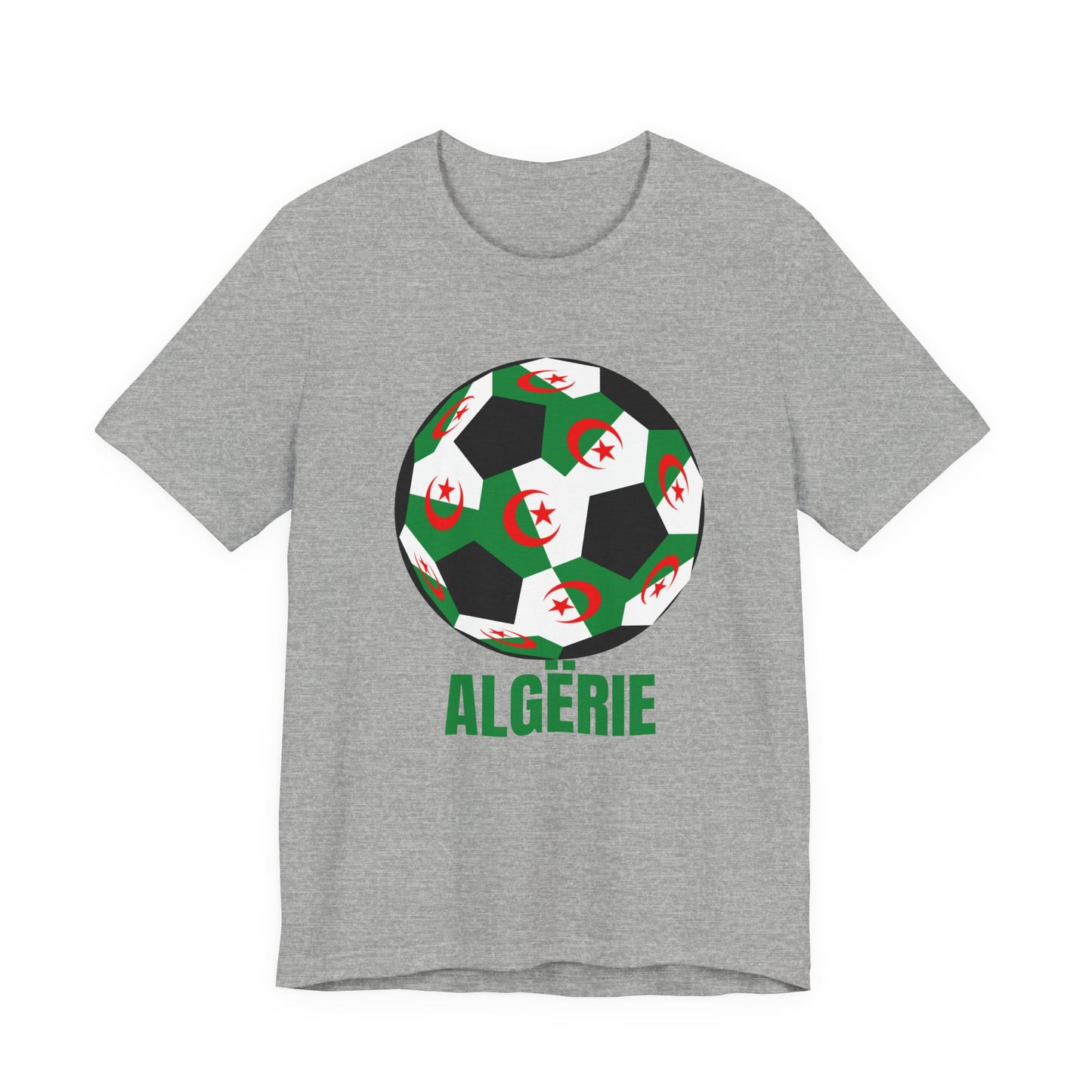 ALGËRIE Fan Specialty Soccer Ball Design T Shirt