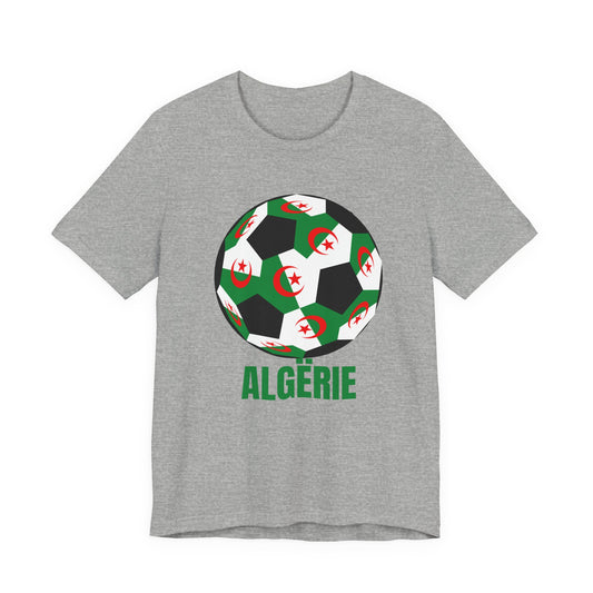 ALGËRIE Fan Specialty Soccer Ball Design T Shirt