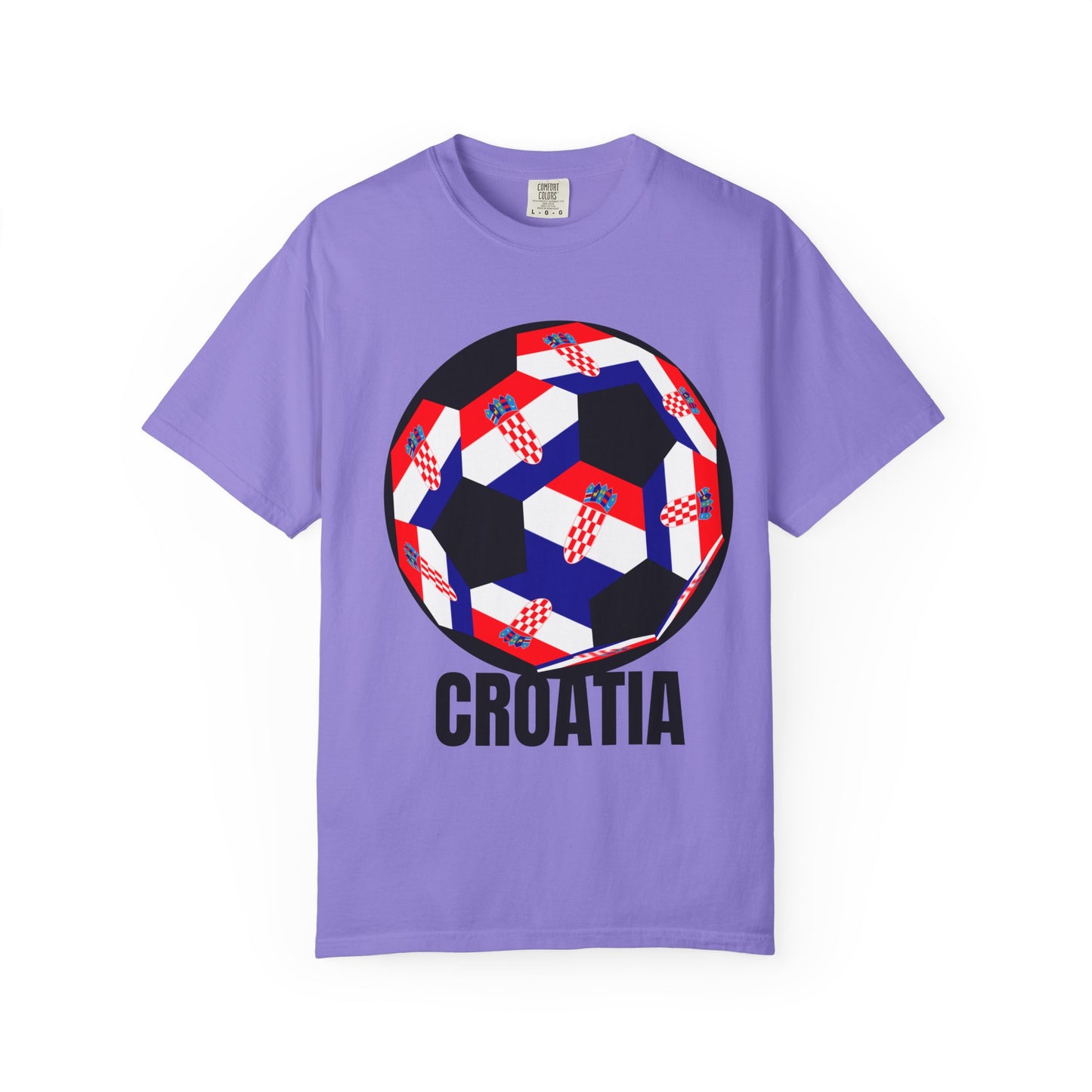 Croatia Fan Specialty Soccer Ball Design T Shirt