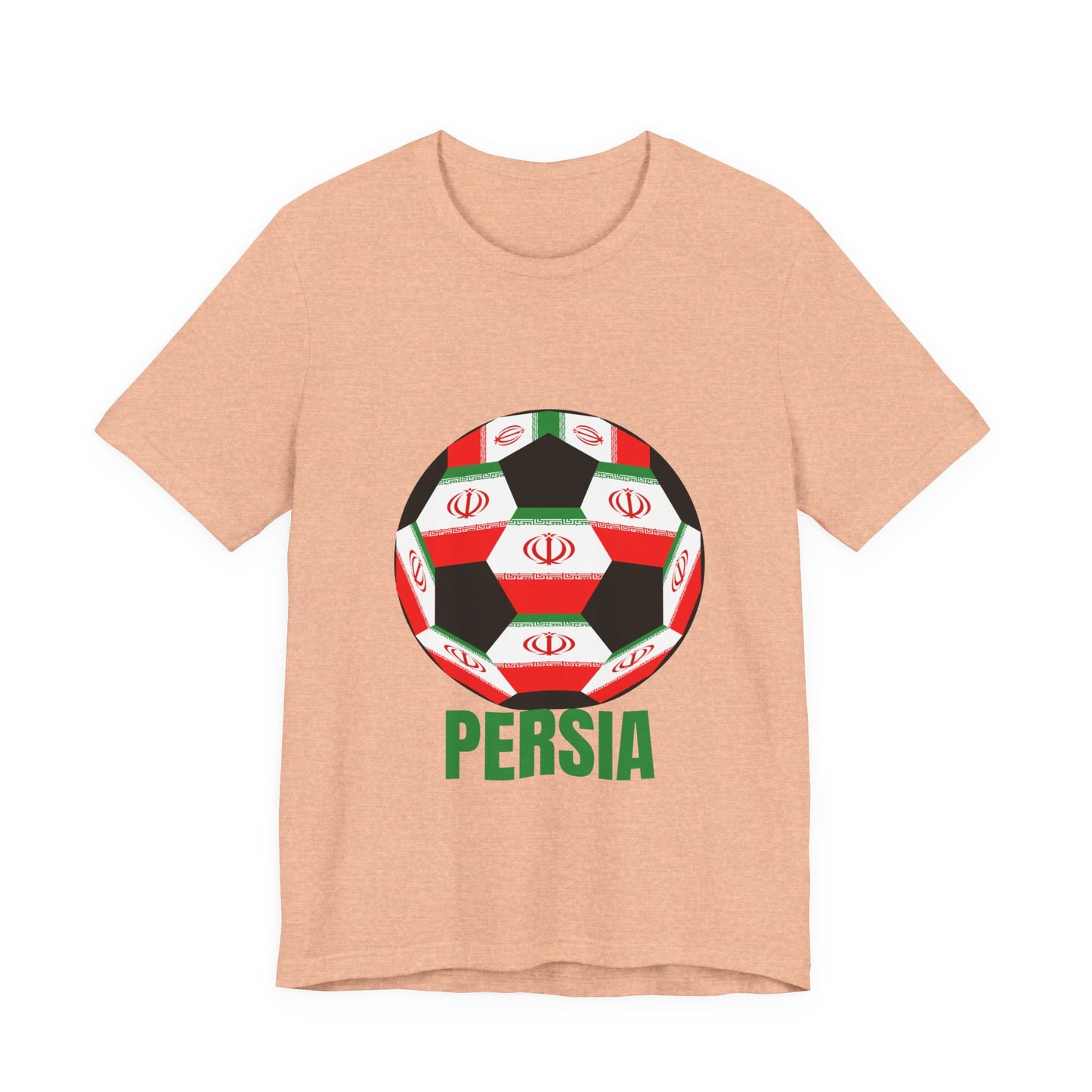 Persia Fan Specialty Soccer Ball Design T Shirt