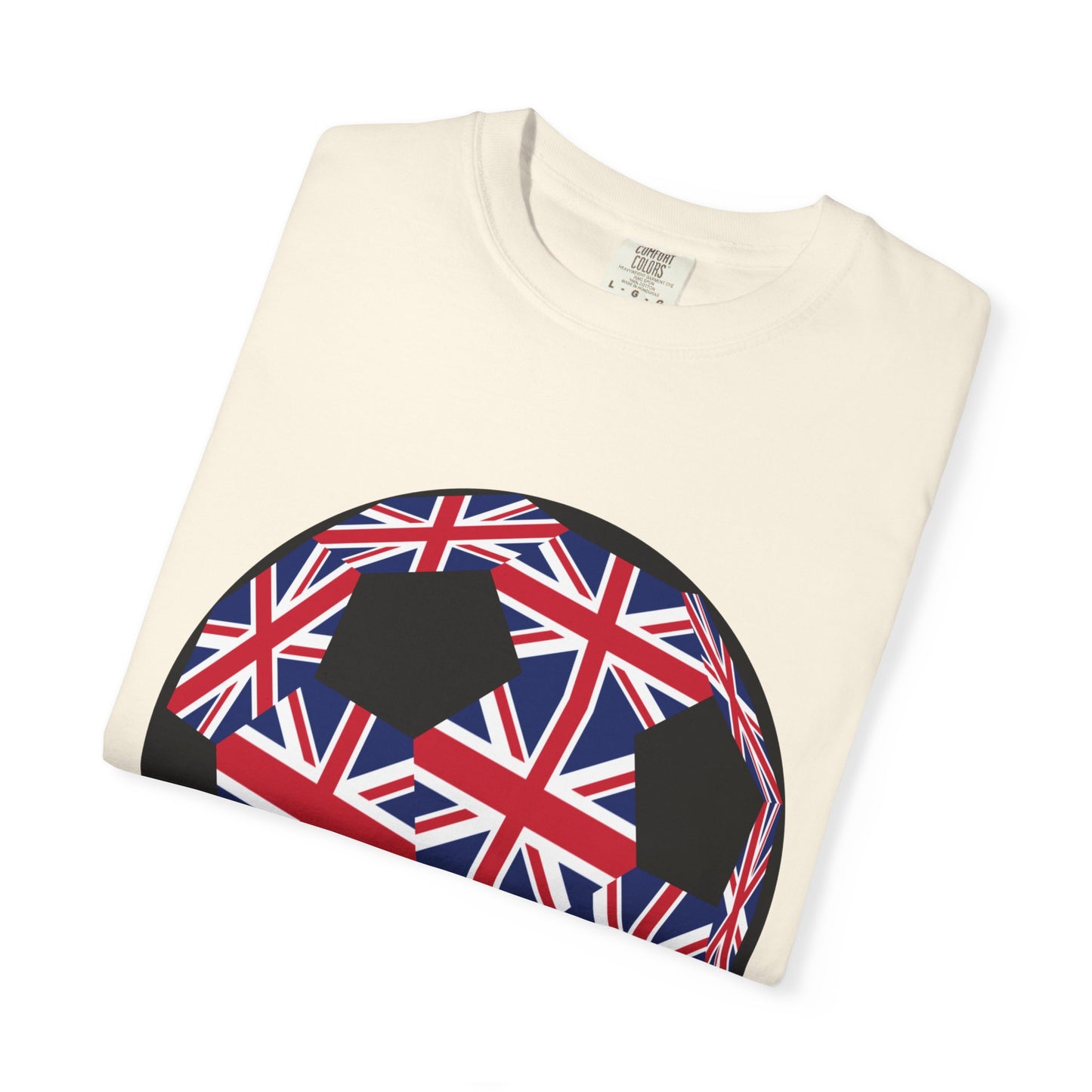 Great Britain Fan Specialty Soccer Ball Design T Shirt