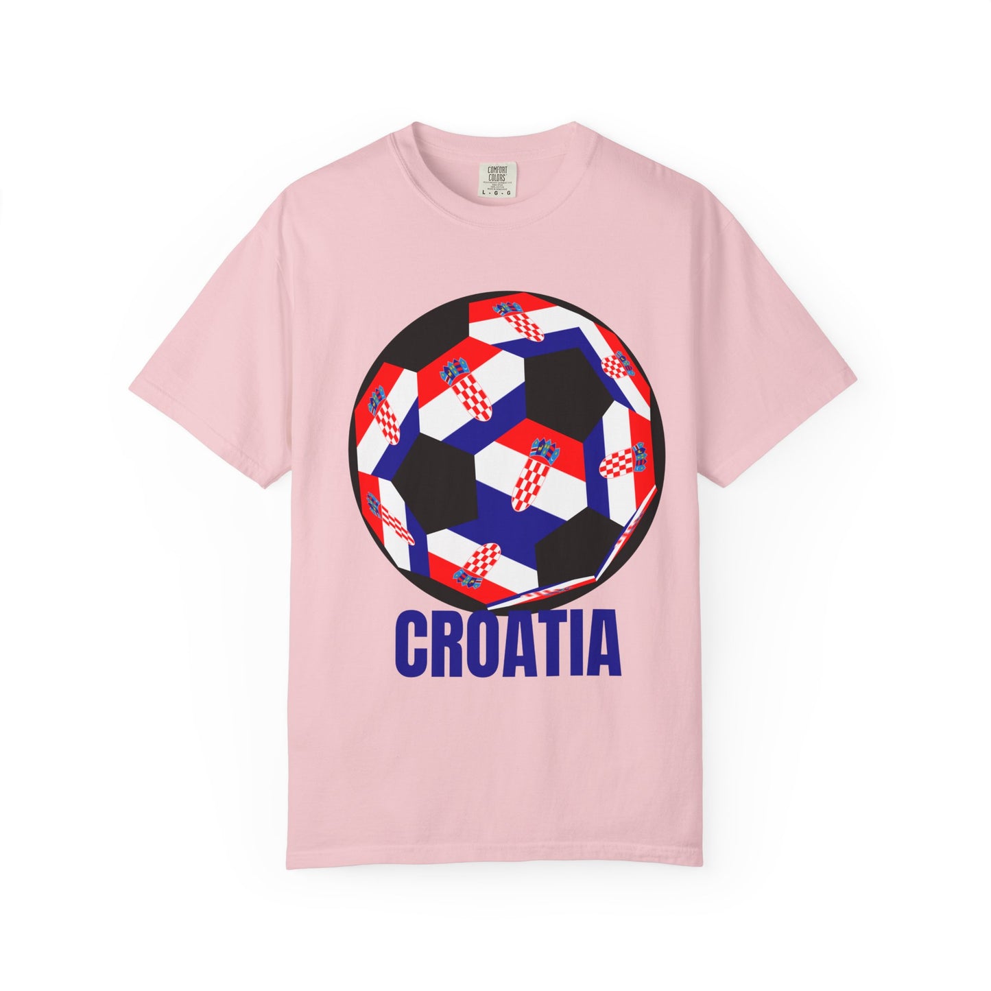 Croatia Fan Specialty Soccer Ball Design T Shirt