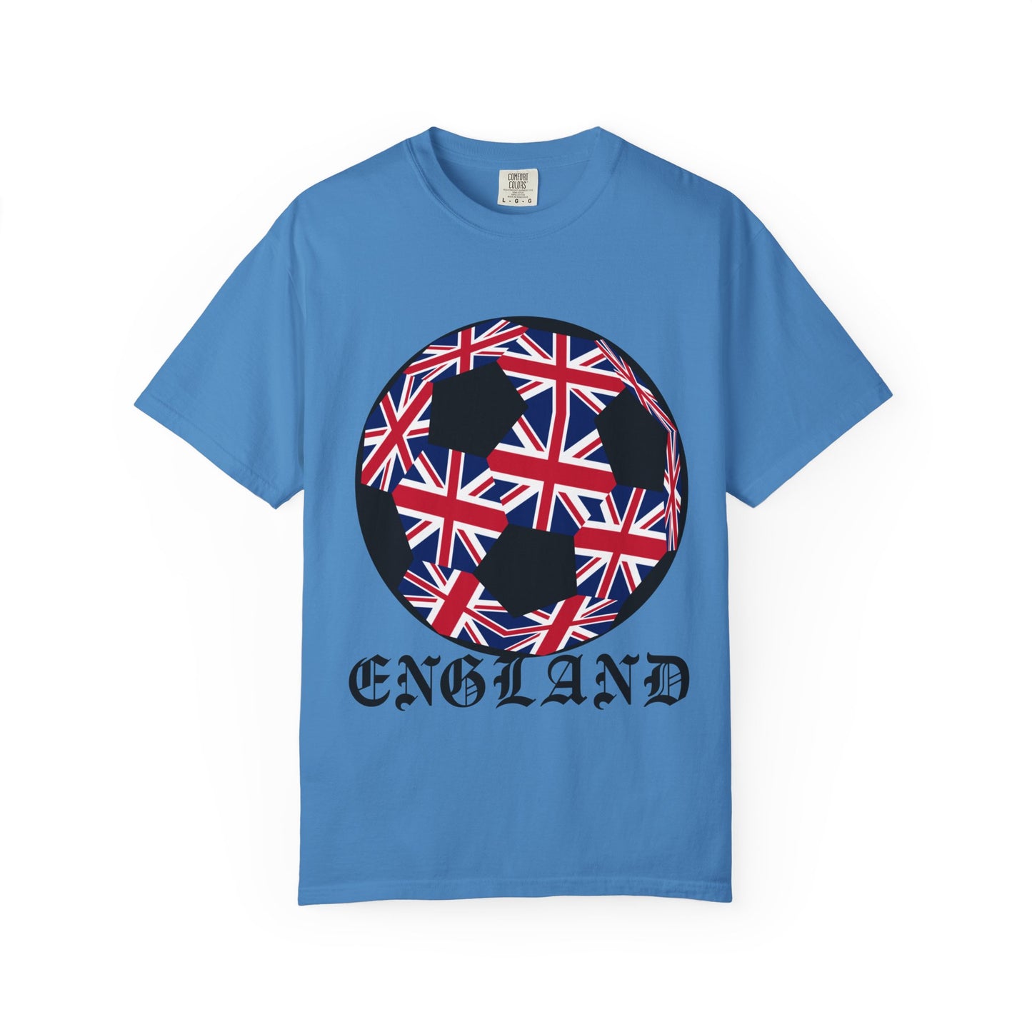 Old English Style Specialty Soccer Ball Design T Shirt