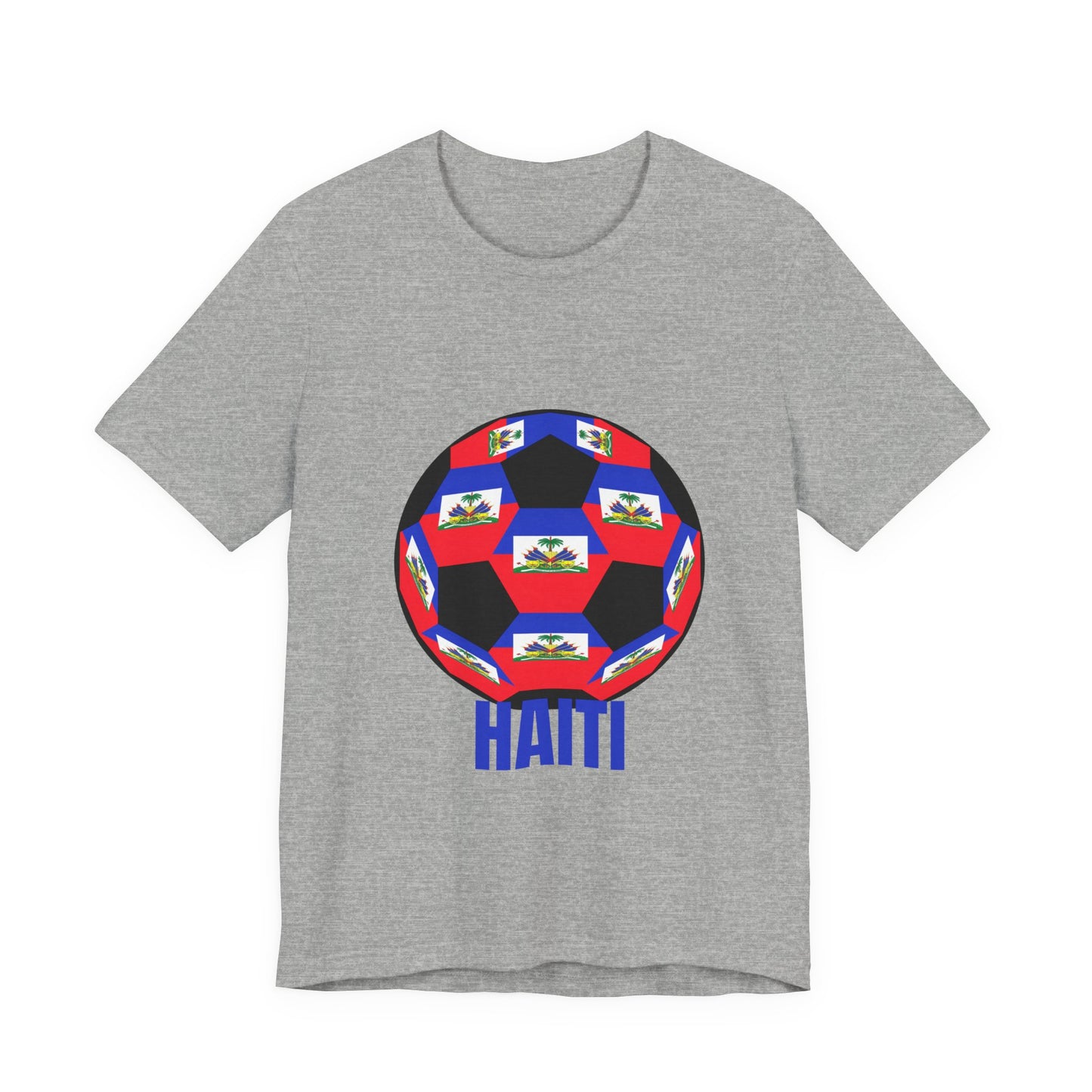 Haiti Fan Specialty Soccer Ball Design T Shirt