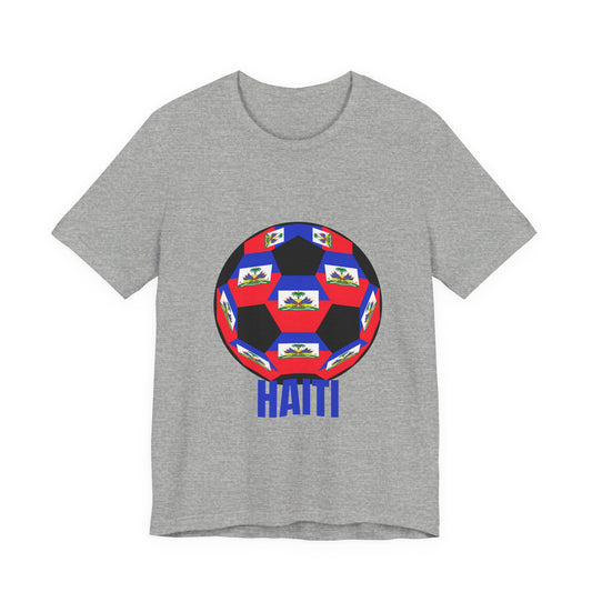 Haiti Fan Specialty Soccer Ball Design T Shirt