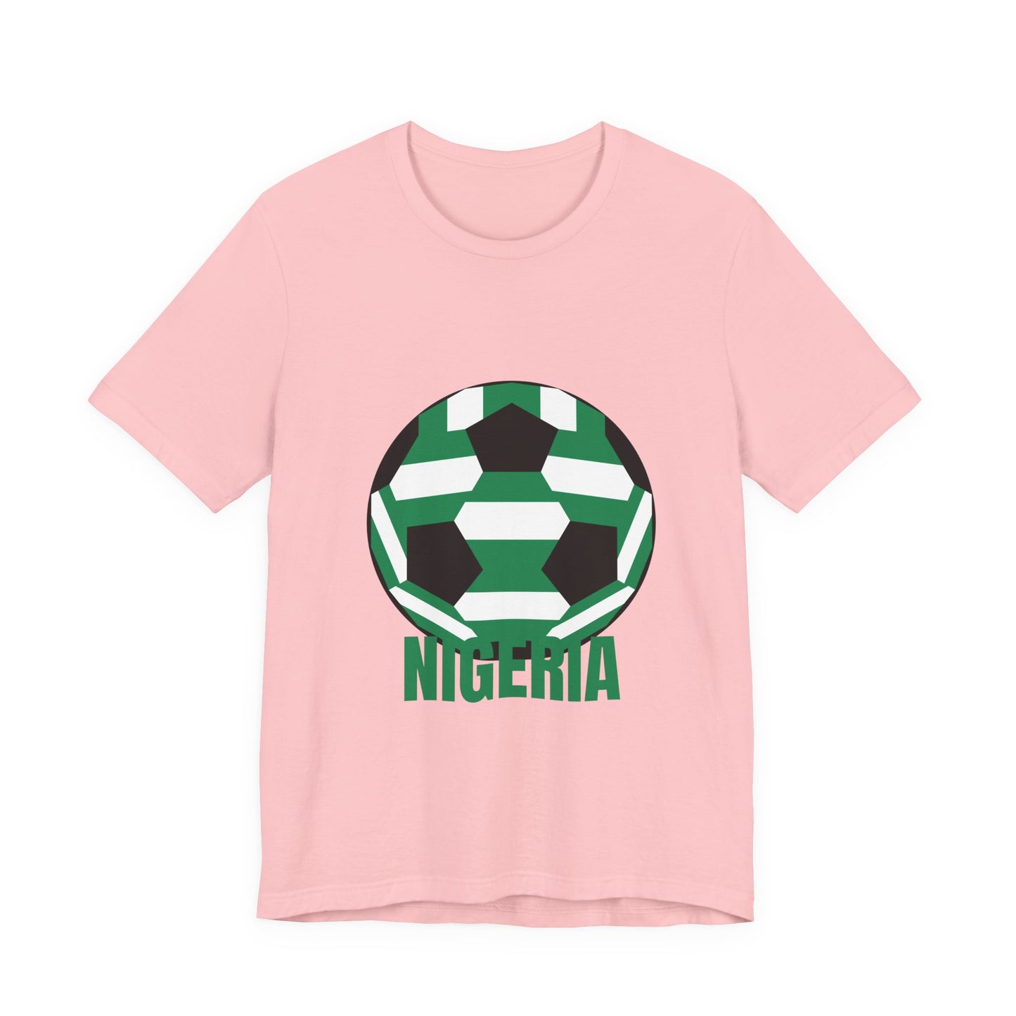 Nigeria Fan Specialty Soccer Ball Design T Shirt