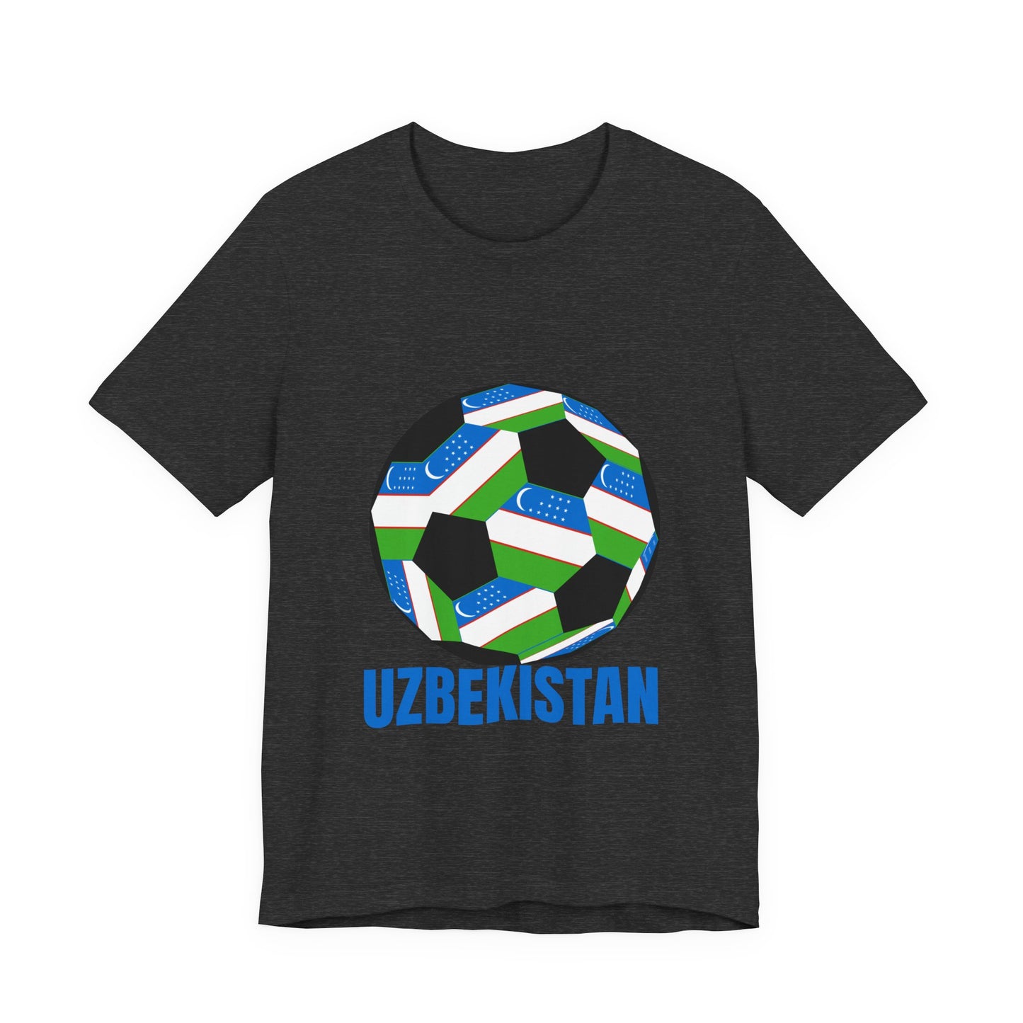 Uzbekistan Fan Specialty Soccer Ball Design T Shirt