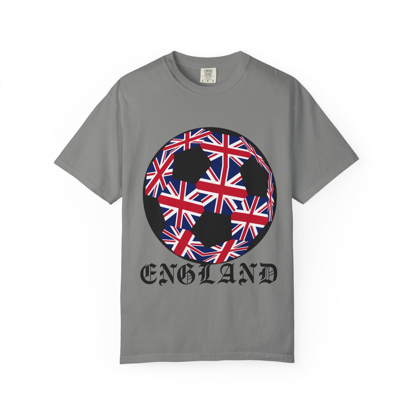 Old English Style Specialty Soccer Ball Design T Shirt