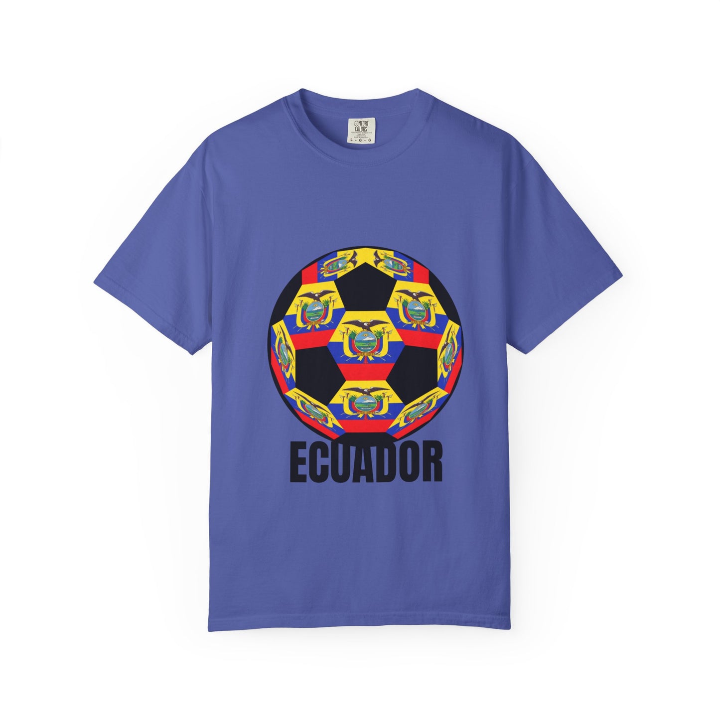 Ecuador Fan Specialty Soccer Ball Design T Shirt