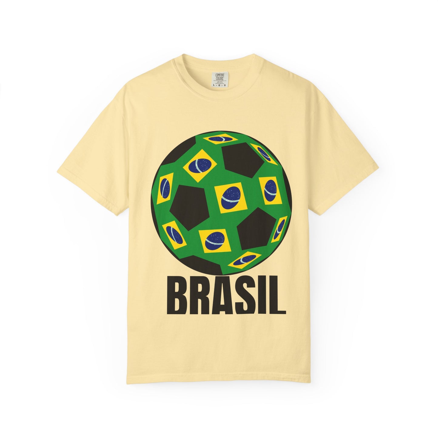 Brasil Fan Specialty Soccer Ball Design T Shirt